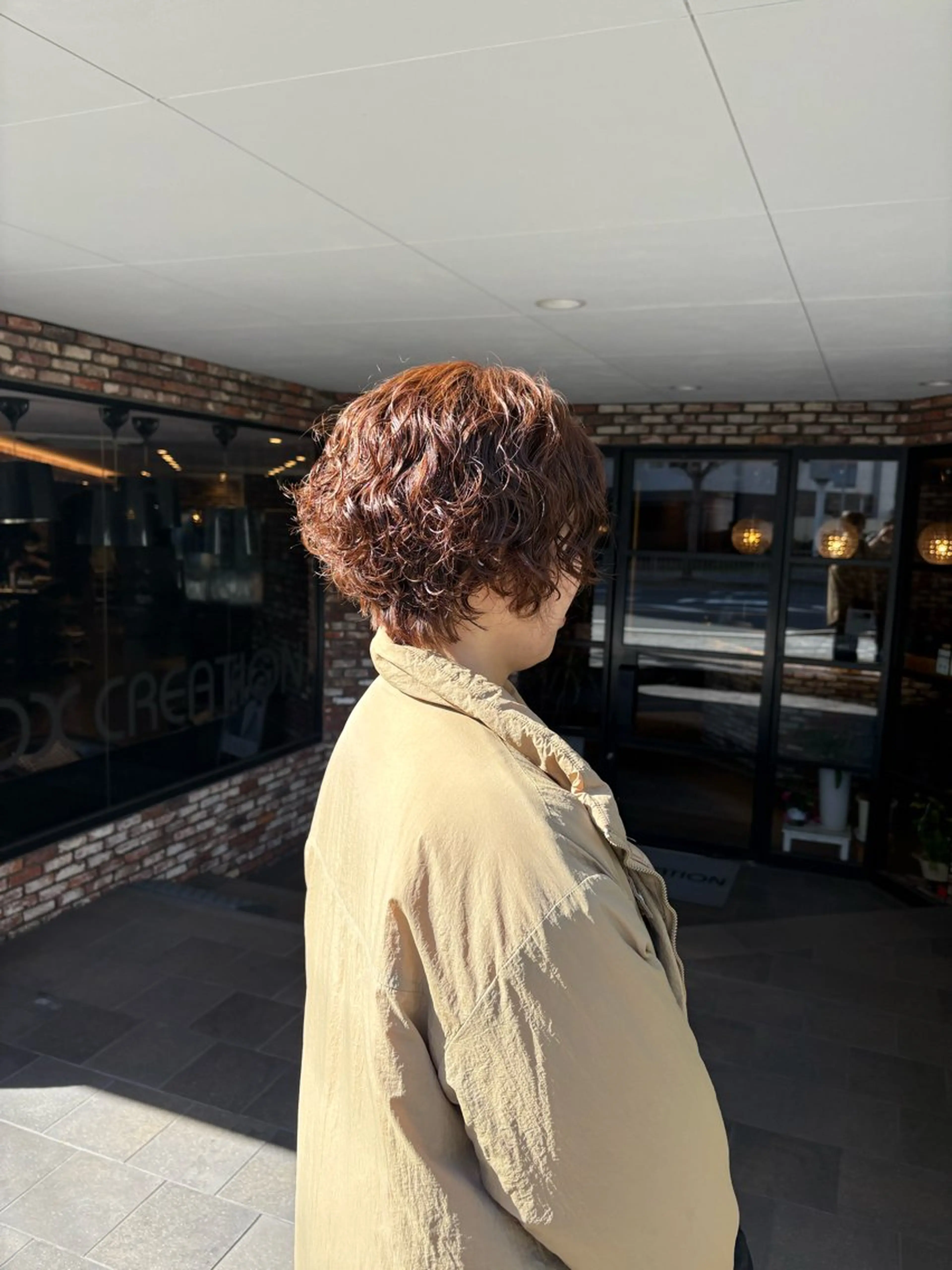 ショート カット パーマ ショート 顔周りレイヤー/マオのヘアスタイル