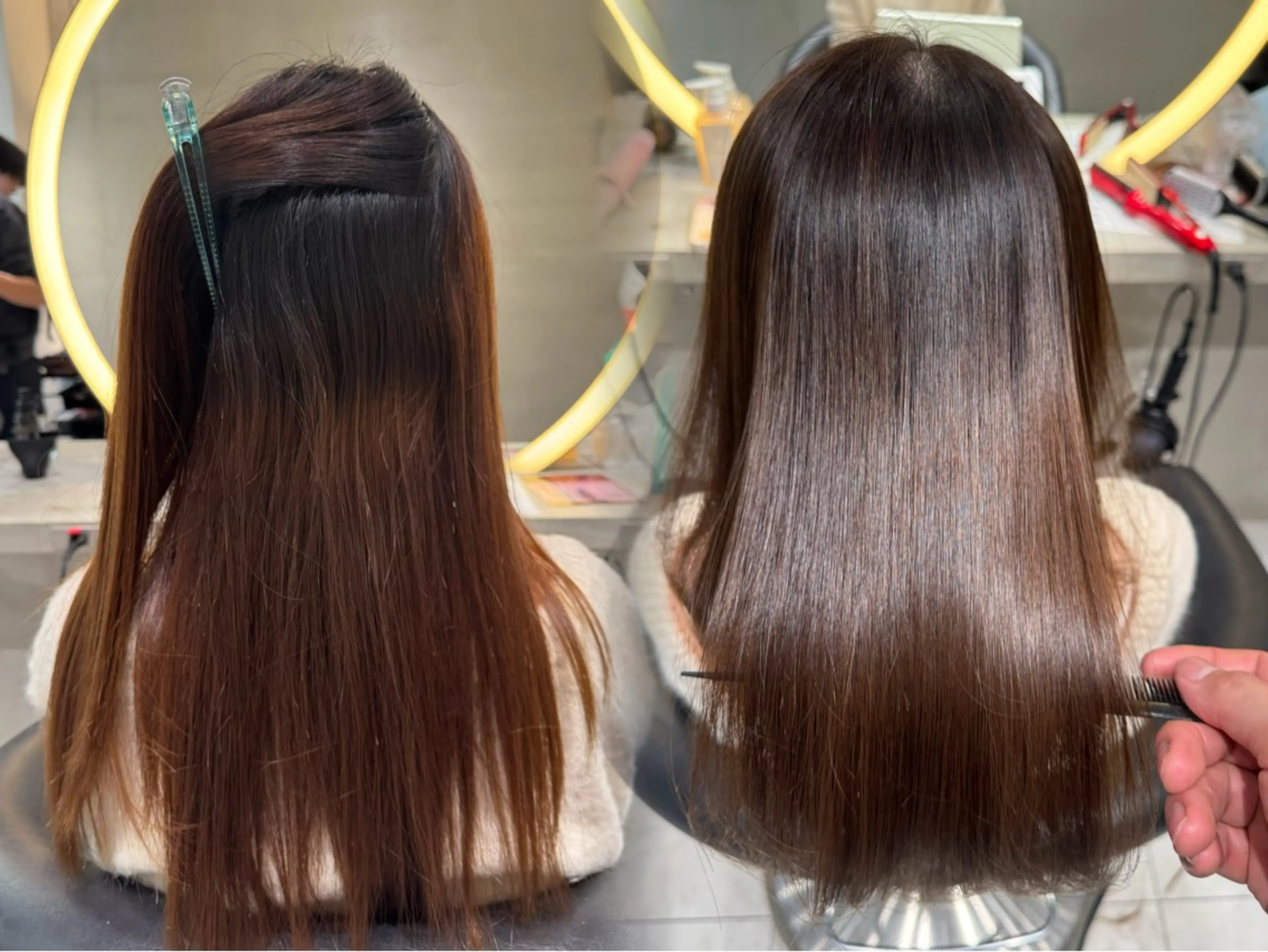 ロング カット 縮毛矯正 トリートメント レイヤー/縮毛矯正 のマスター【タケル】のヘアスタイル