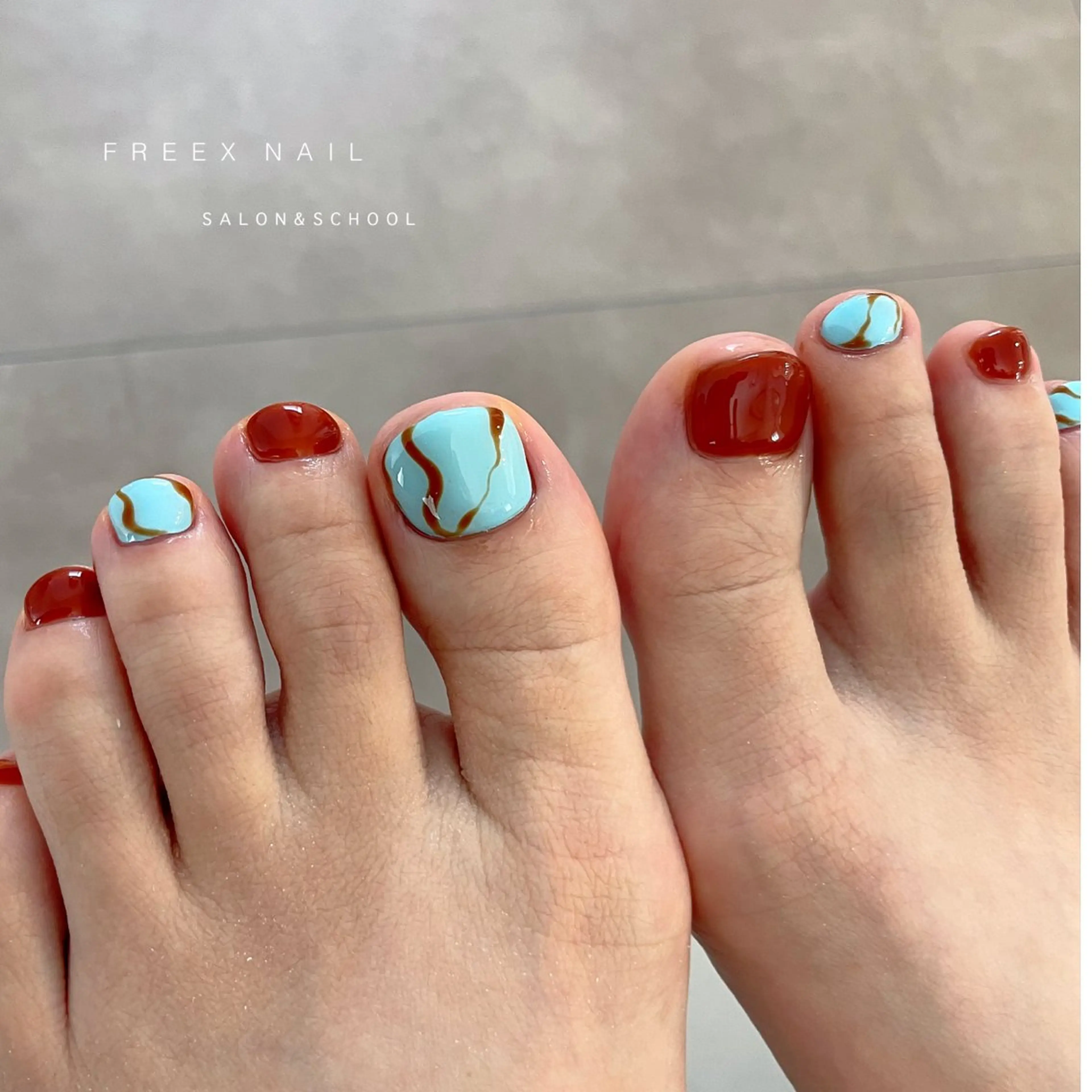 ネイル フットネイル フットネイル Freex nail所属・freex nail /ニュアンス/個性派のネイルデザイン