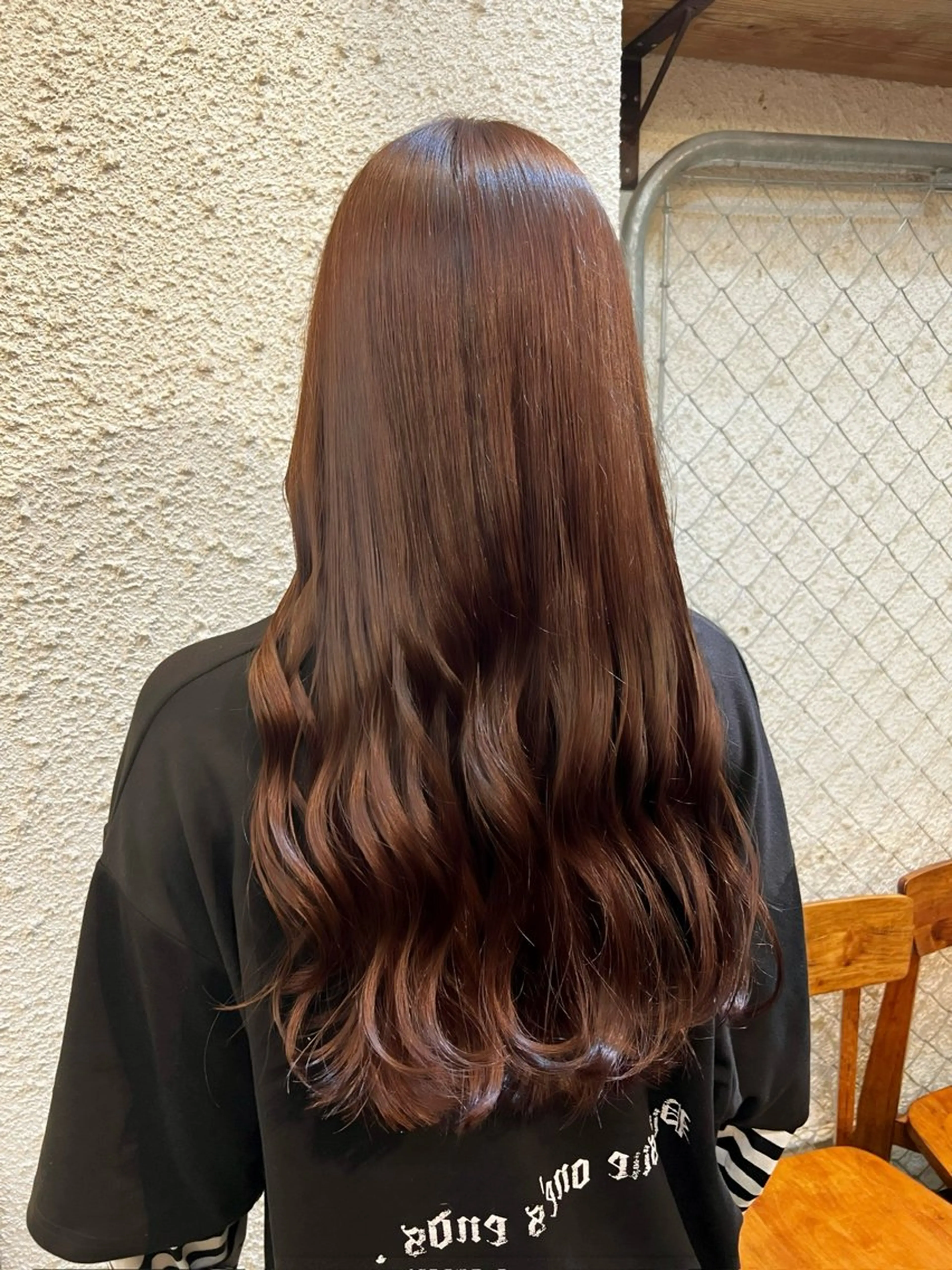 ロング カラー ブラウンカラー チョコレートブラウン 透明感/血色カラー/ 似合せレイヤー/ゆいのヘアスタイル