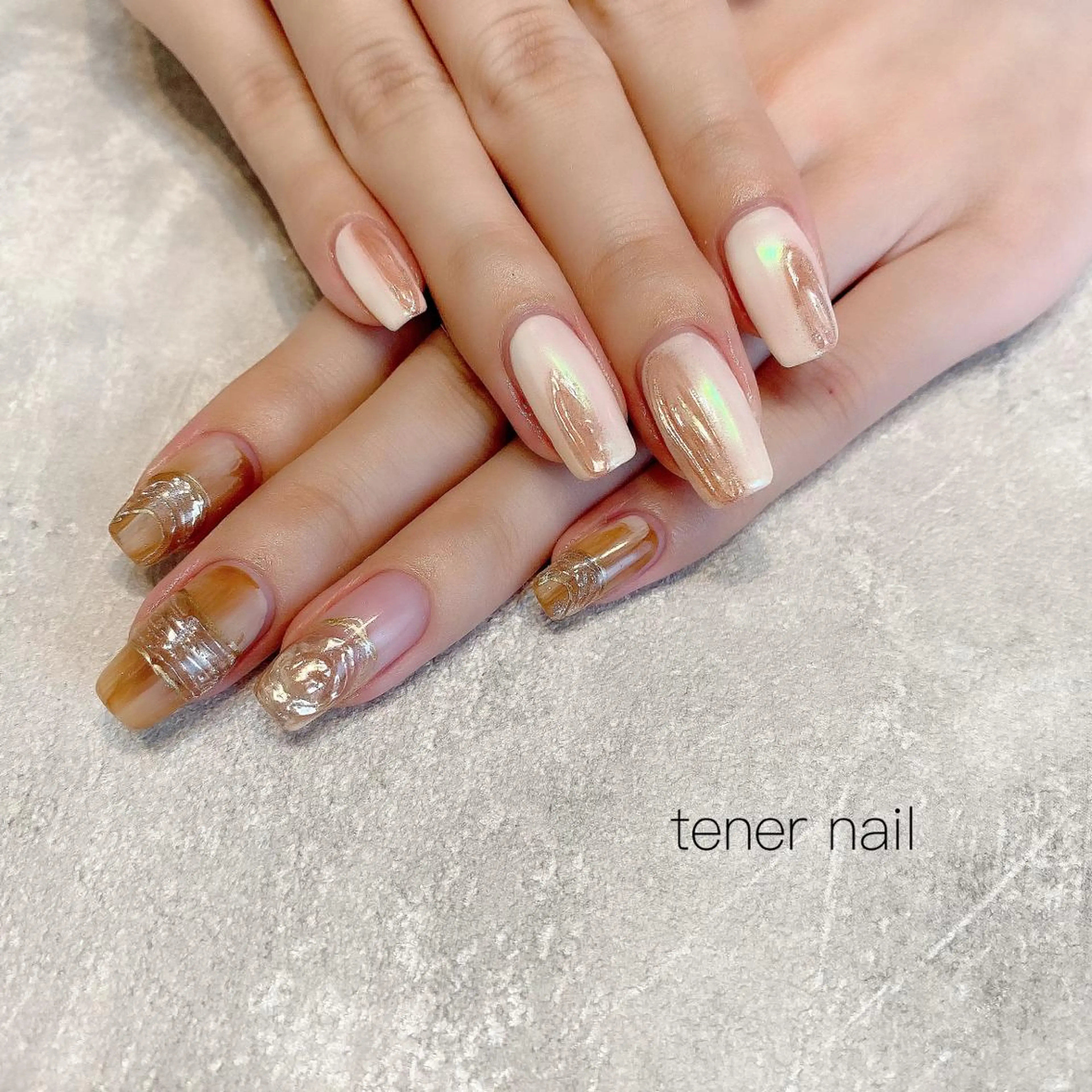 ネイル ミラーネイル テネルネイル tener nailのネイルデザイン