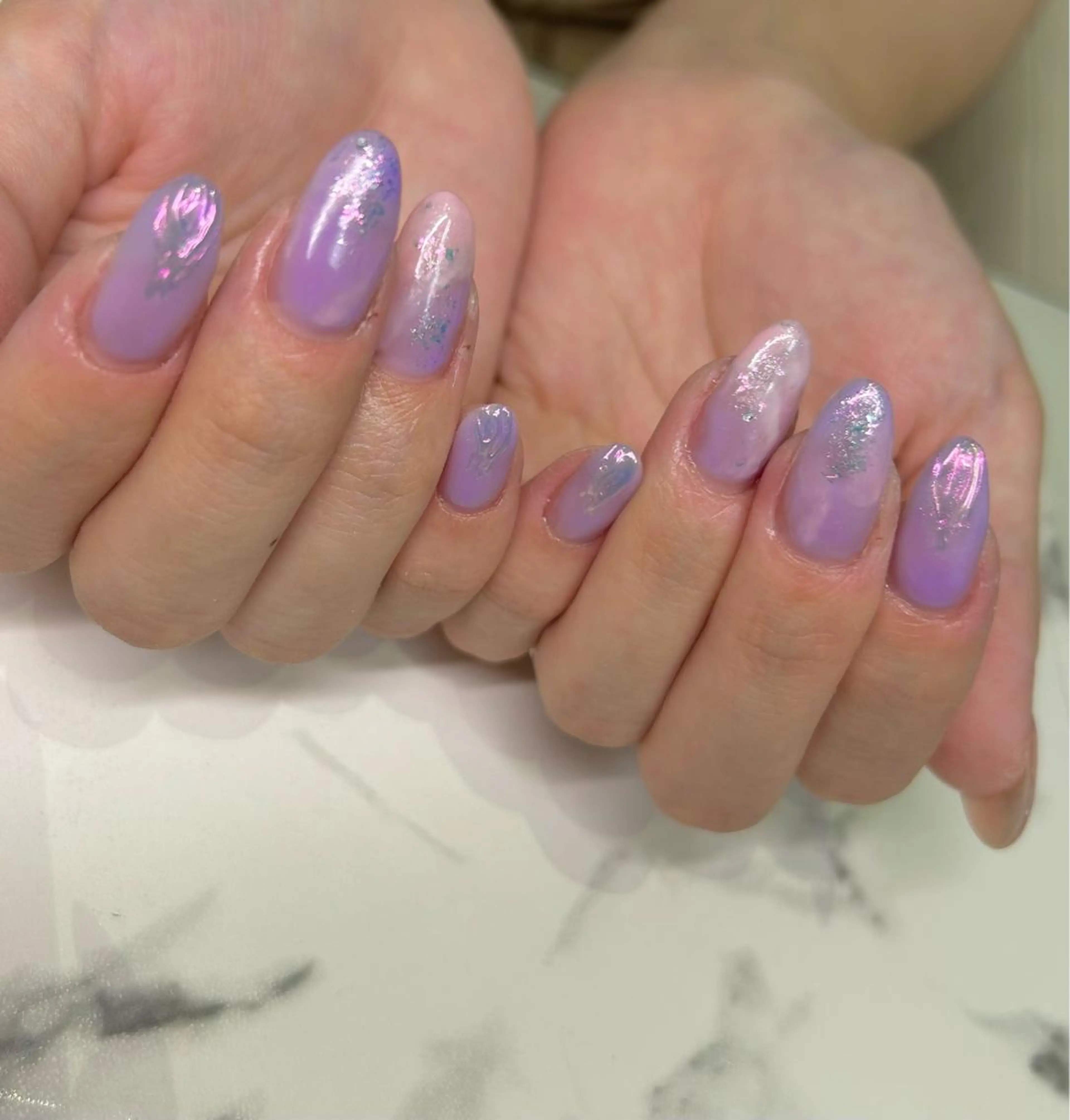 ネイル オーロラネイル onnail mikoのネイルデザイン