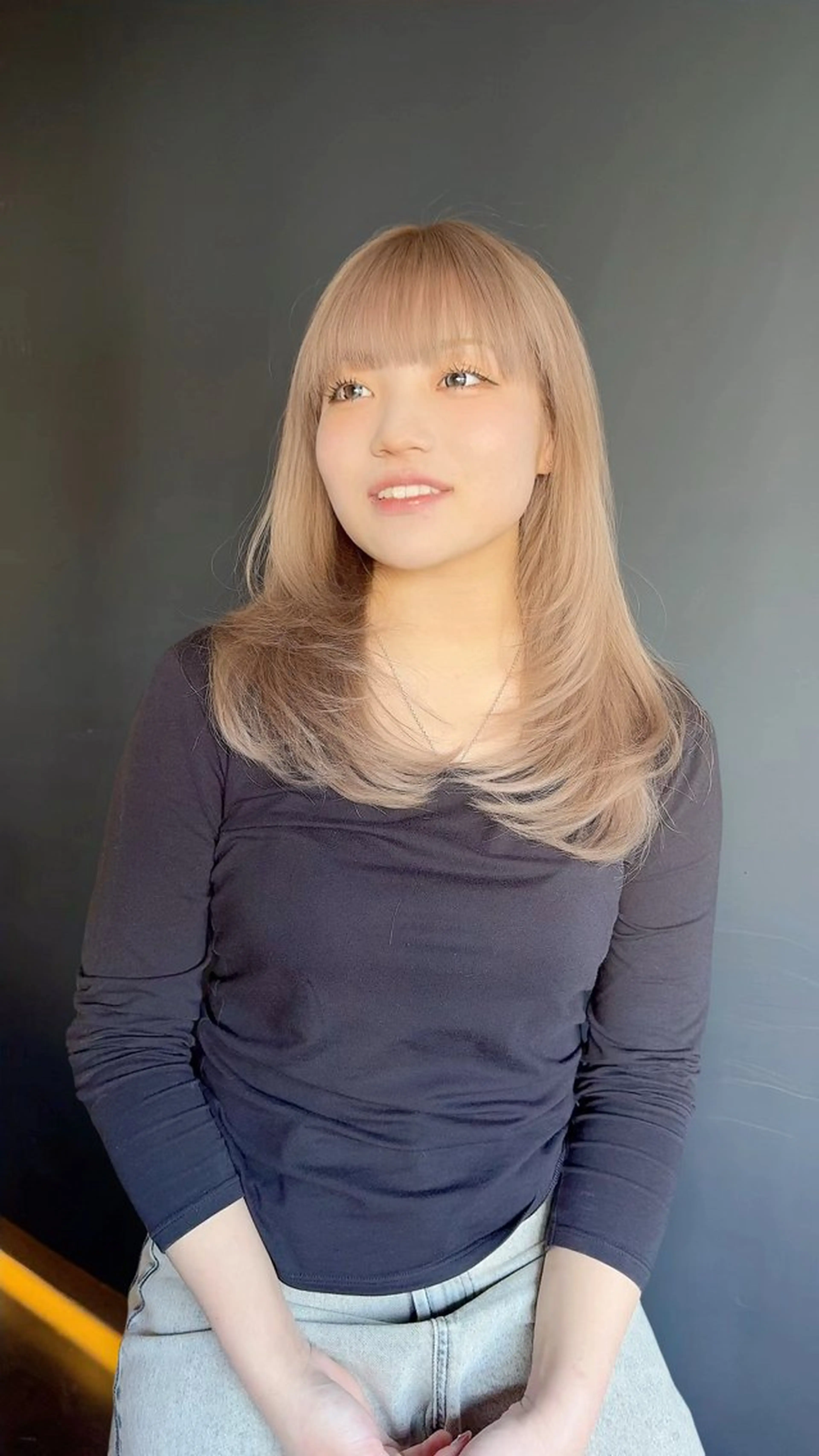 セミロング 新宿/髪質改善/ レイヤー/サカキのヘアスタイル