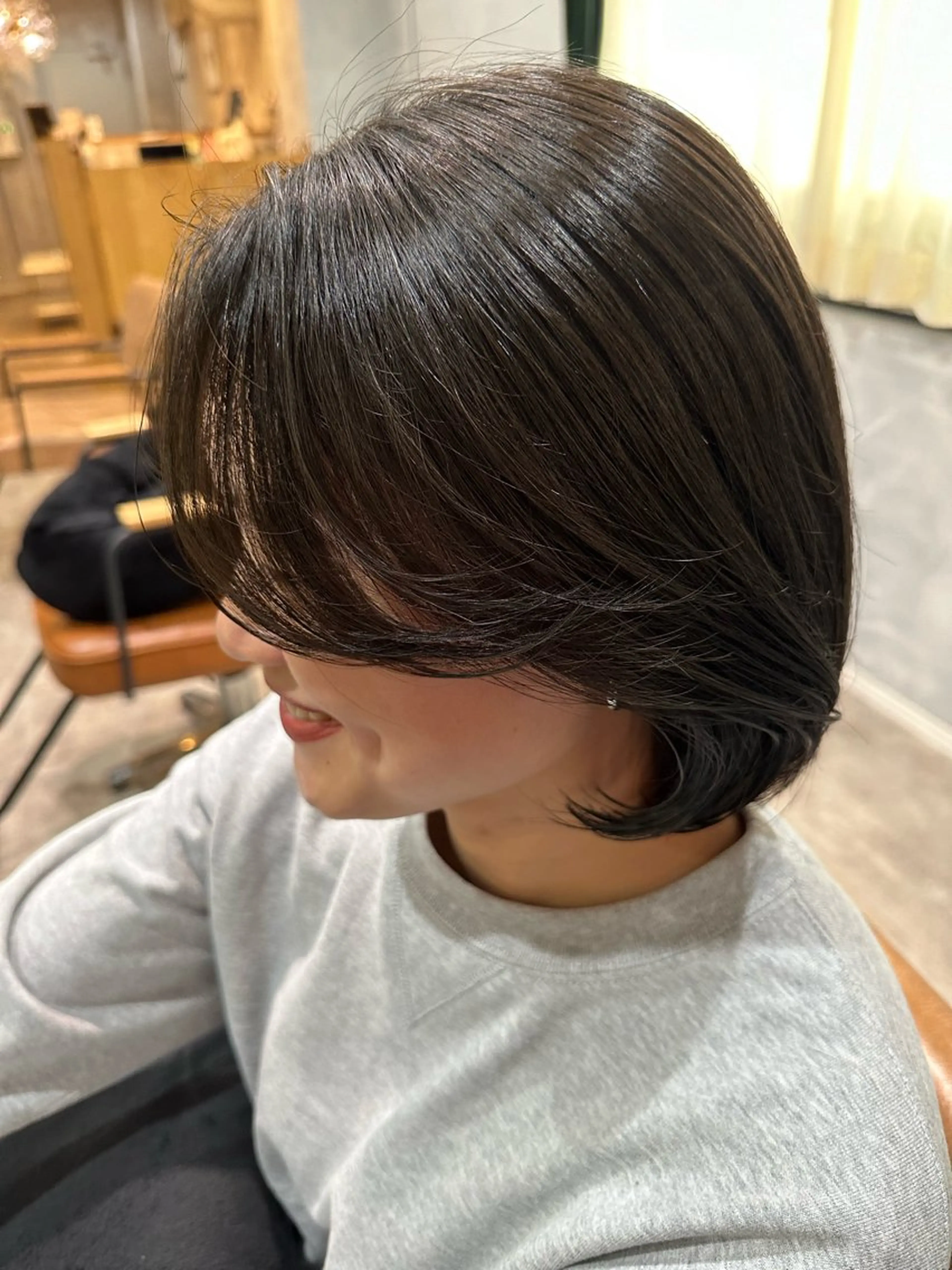 ミディアム カット トリートメント 大久保 優香のヘアスタイル