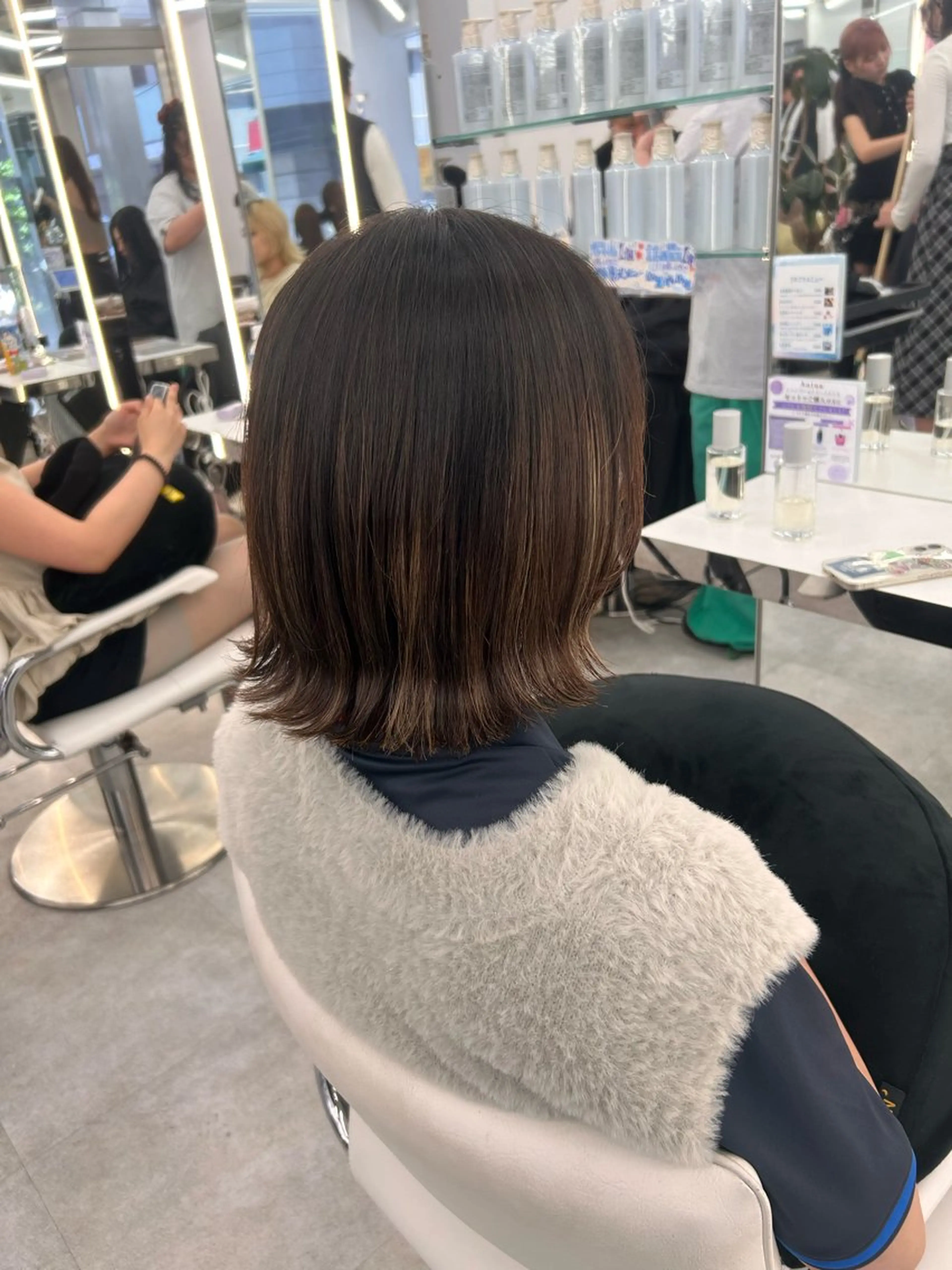 ミディアム カット はるか/透明感カラー /ヘアアレンジ🤍のヘアスタイル
