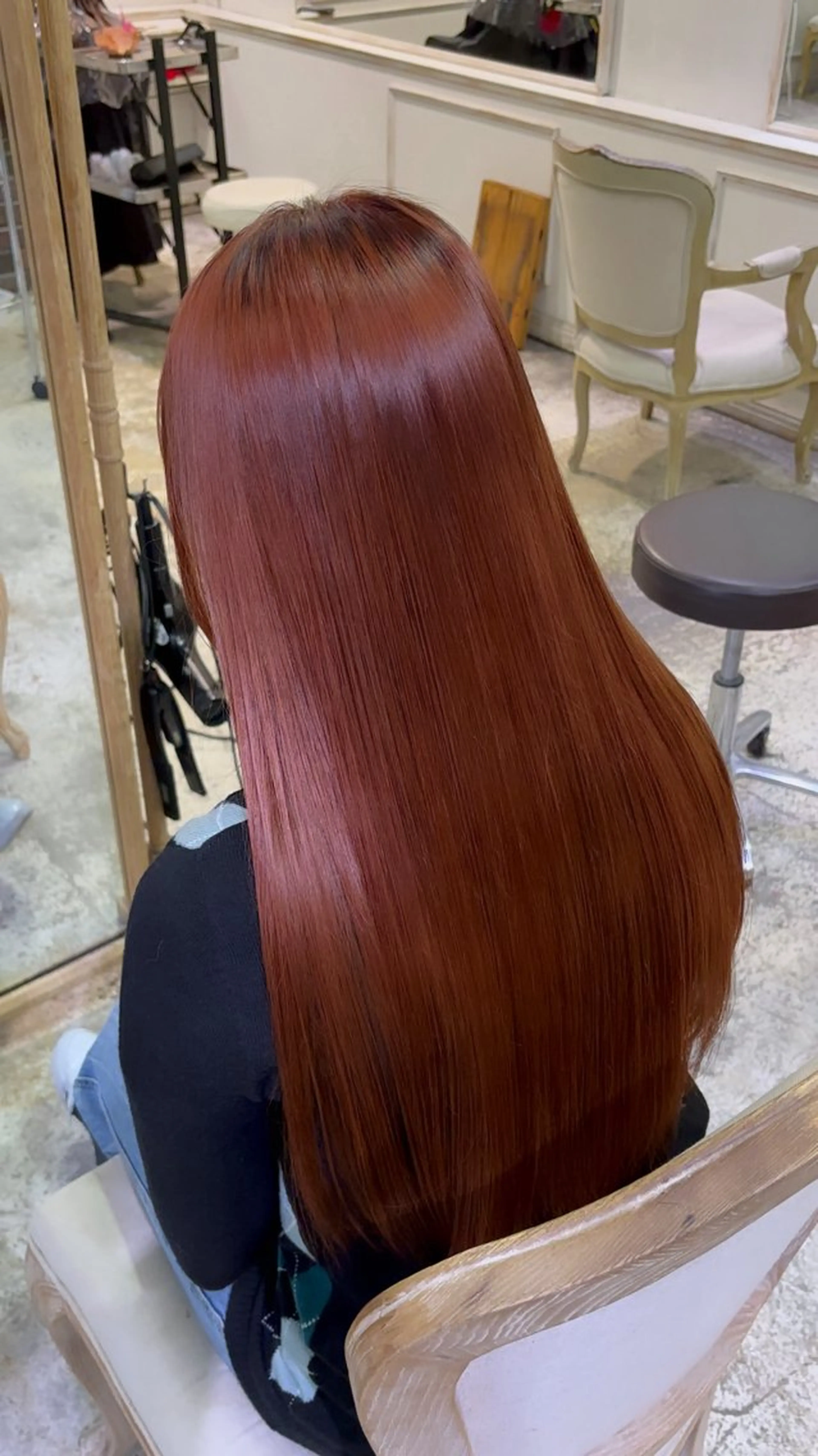 ロング カット ヘアカラー 美髪矯正 透明感 カラー⭐️ユウキのヘアスタイル