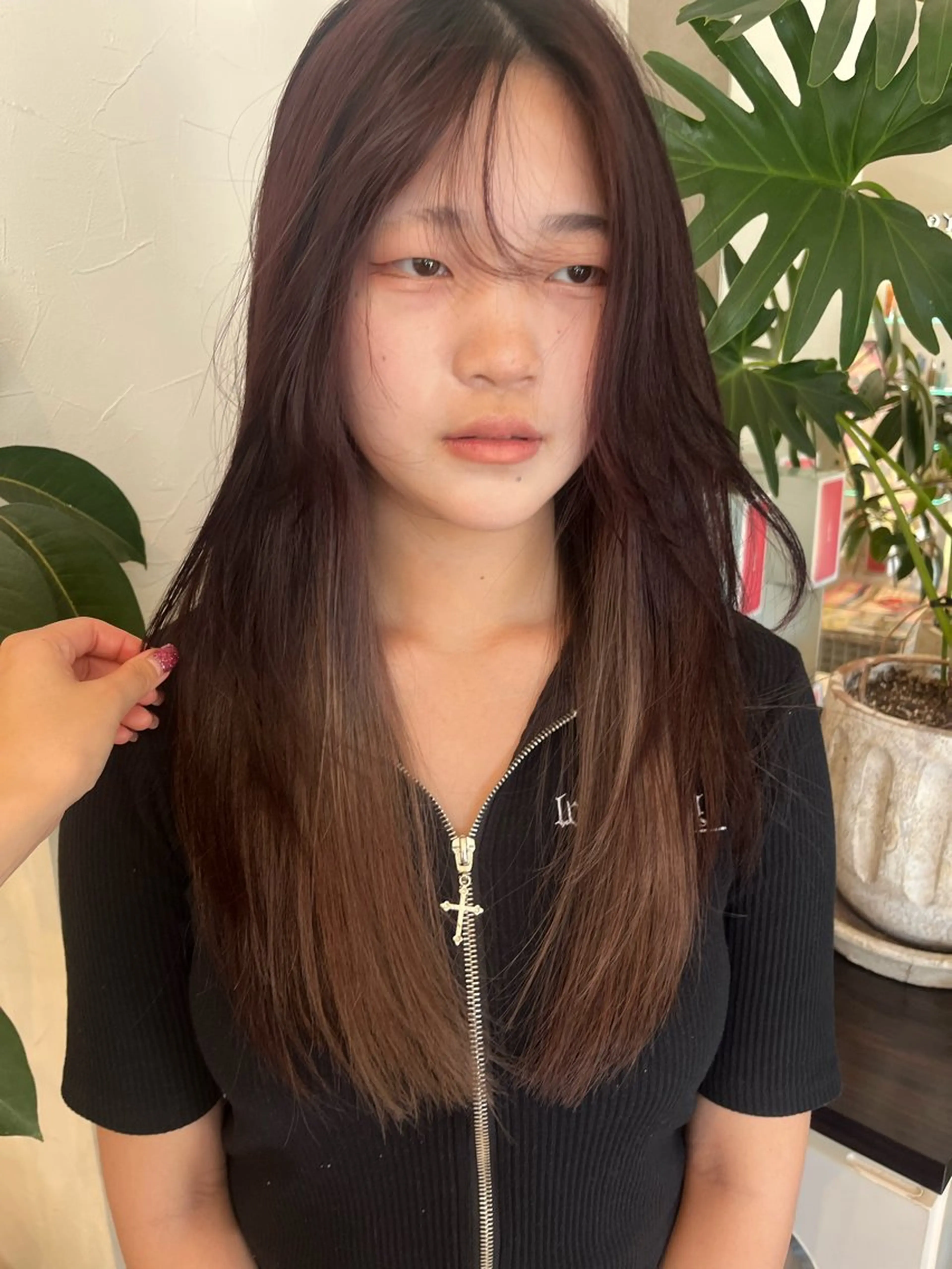 ロング カラー 柔らかい艶暖色 レイヤー🫧姫汝のヘアスタイル