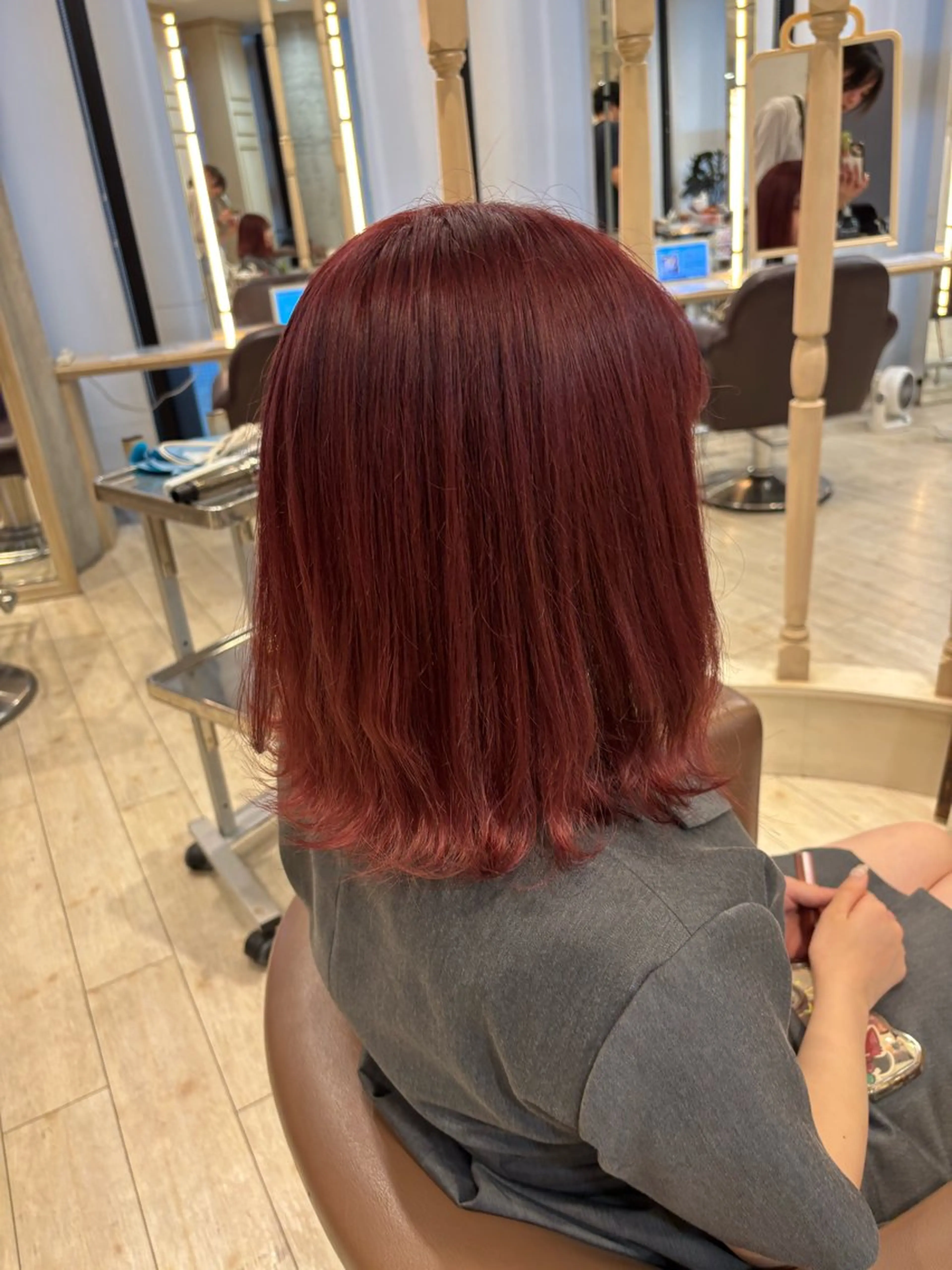 セミロング 羽エクステ/シール エクステ/横浜駅5分のヘアスタイル