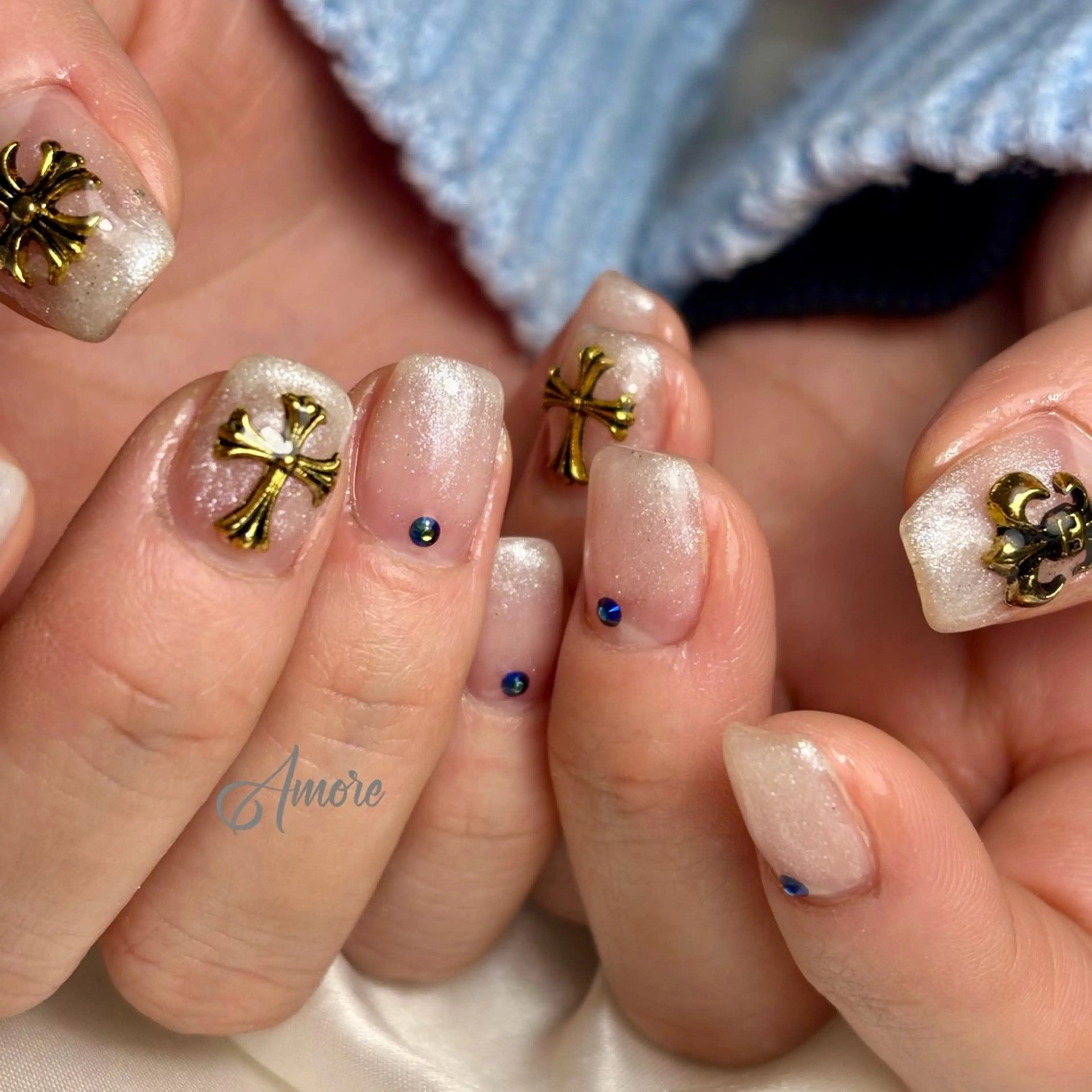 ネイル ジェルネイル キラキラネイル 韓国ネイル マグネットネイル パラジェル You kyehwaのネイルデザイン