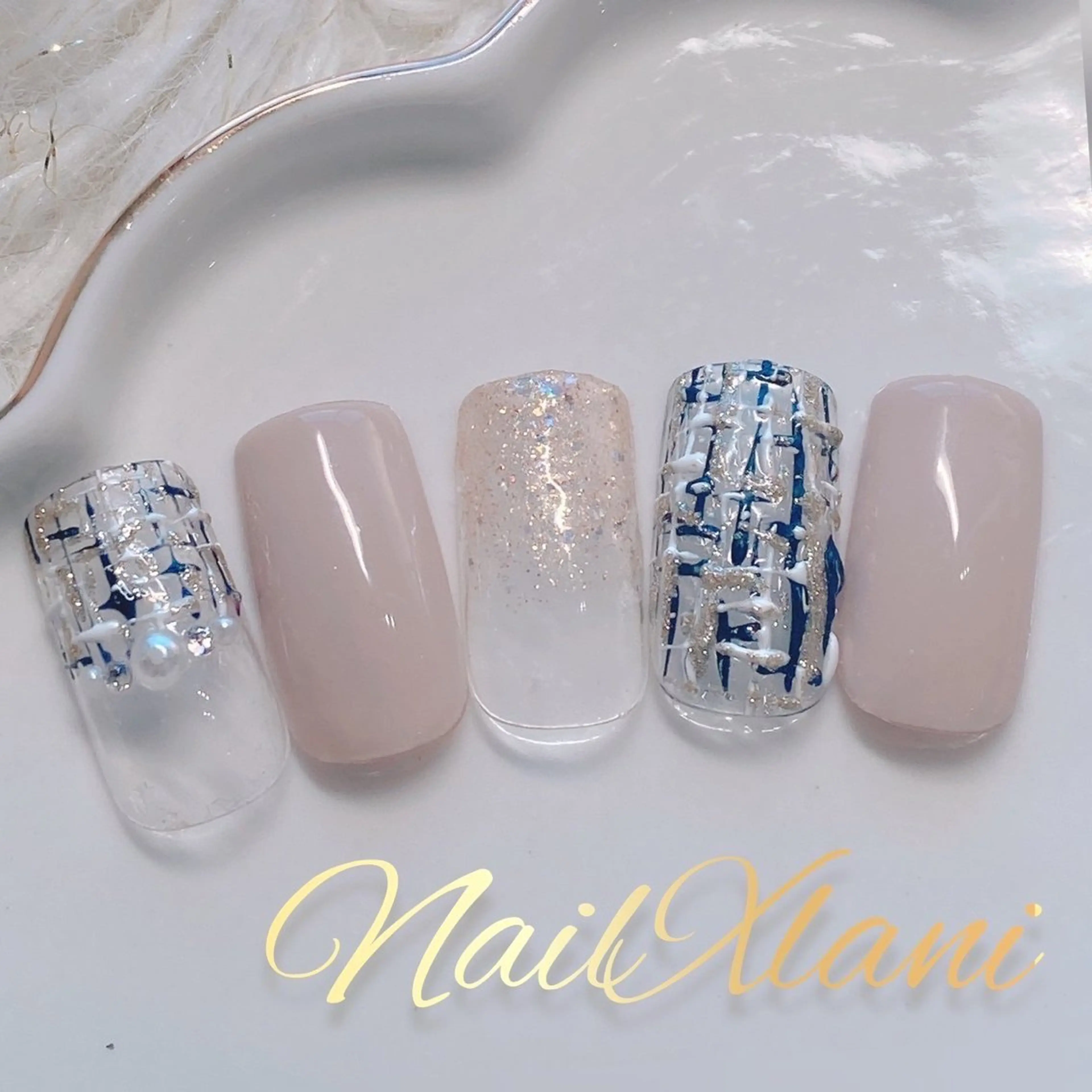 ネイル フットネイル ジェルネイル マグネットネイル パラジェル ハンドネイル Nail×Lani 深爪矯正対応◎のネイルデザイン