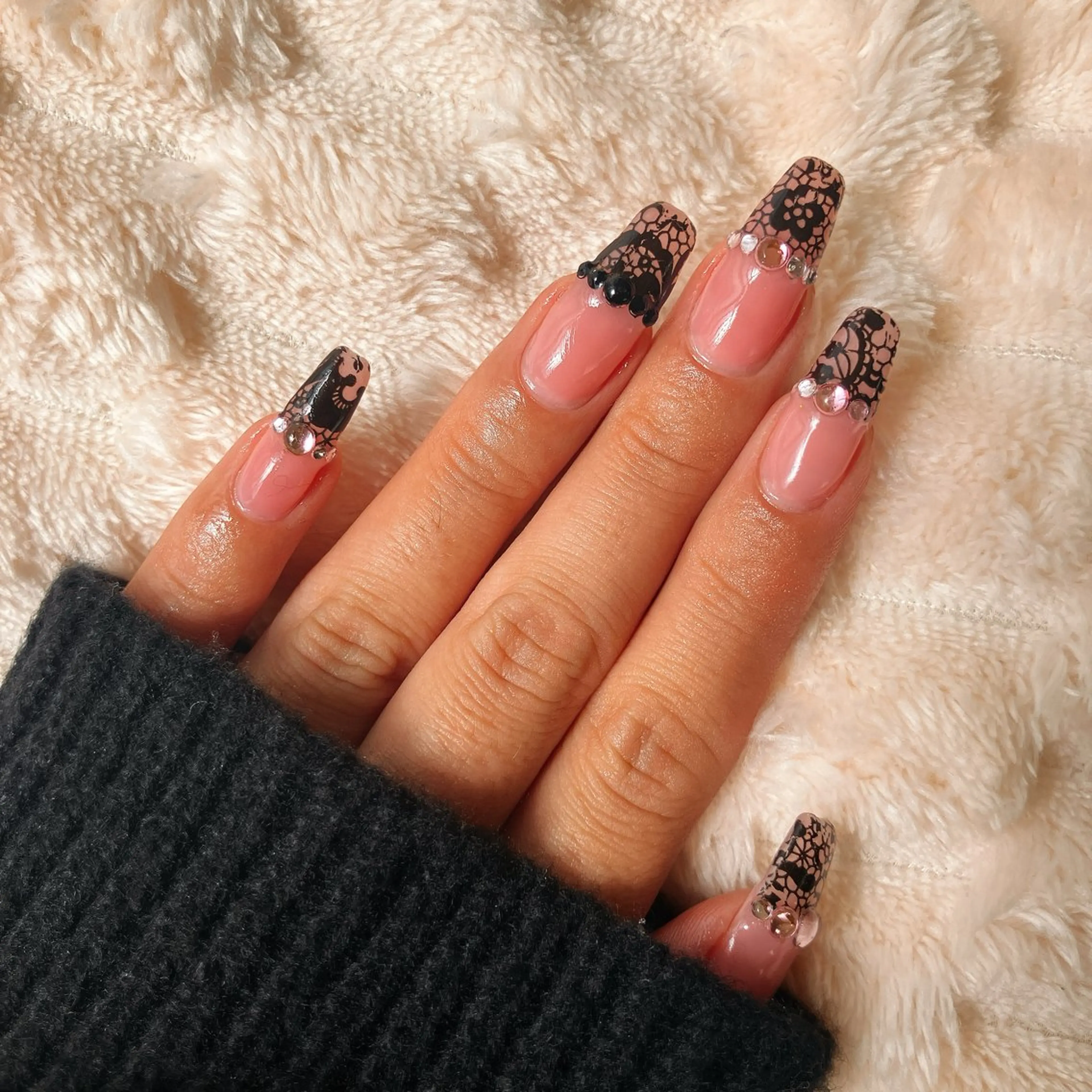 ネイル レース ハンドネイル Purnama あきのネイルデザイン