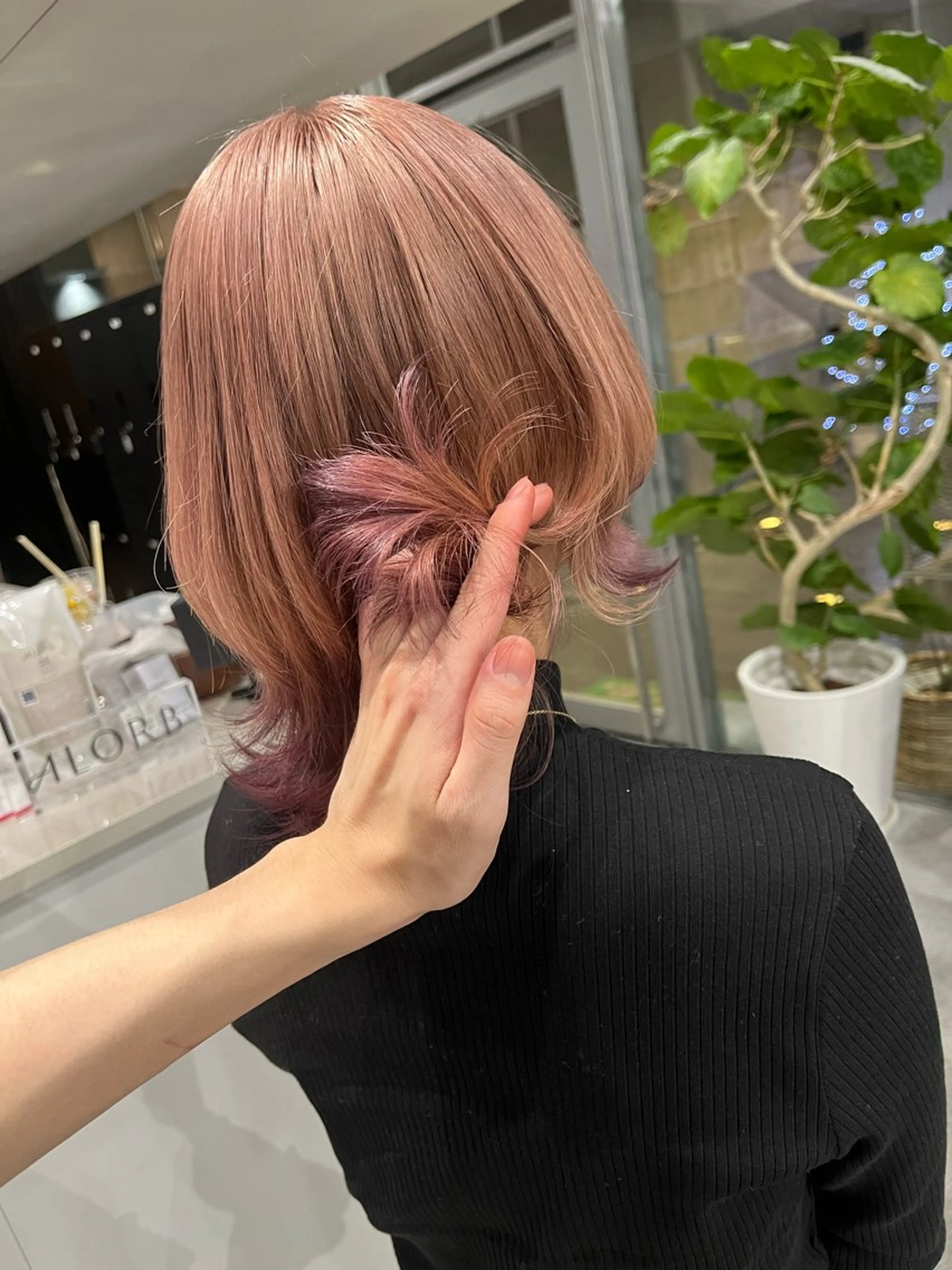 ミディアム カラー ウルフカット 複雑履歴修正/ keitoのヘアスタイル