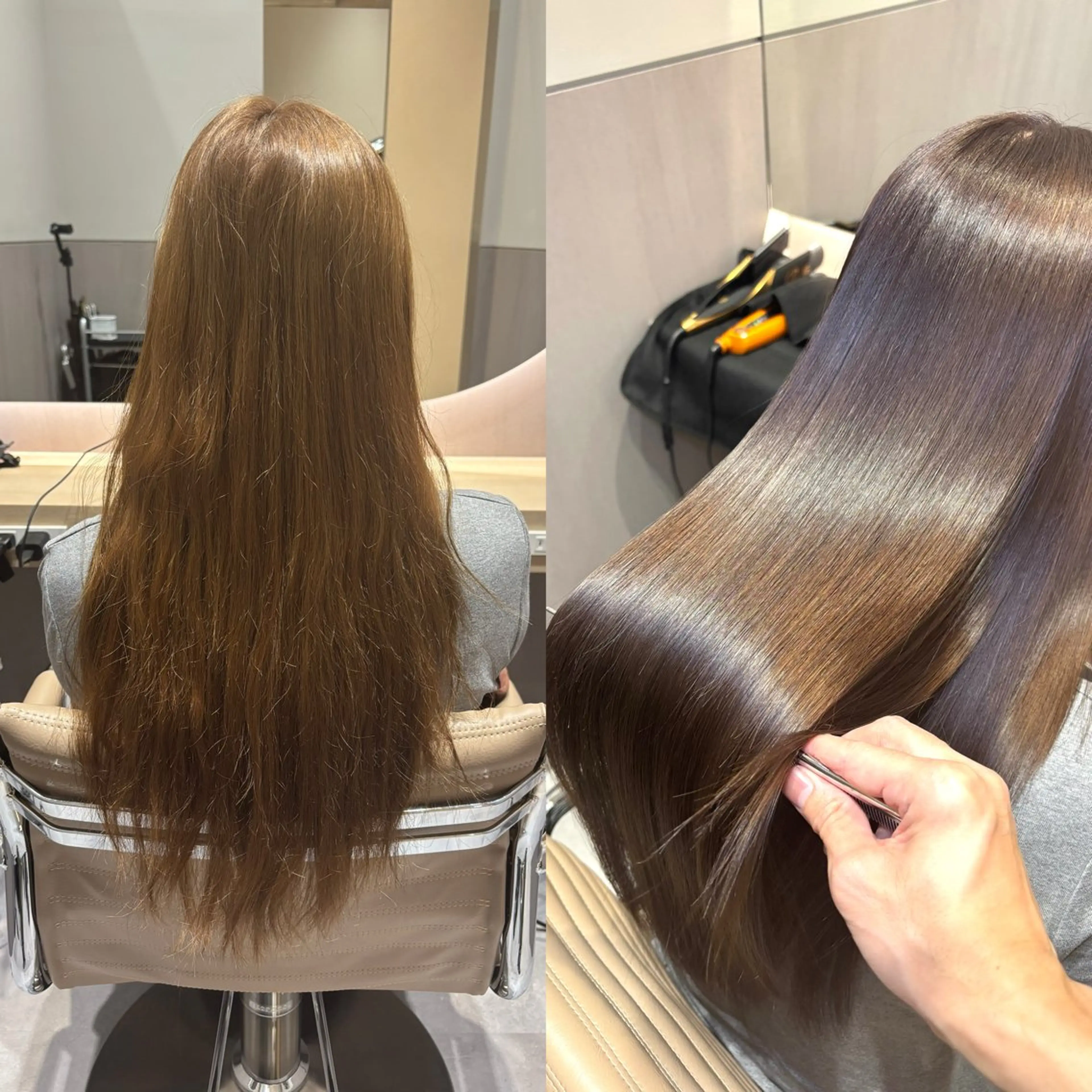 【もう迷わない】✨絹髪美髪ストレート✨＆透け感カラー＋小顔カット　ミニモ限定の写真