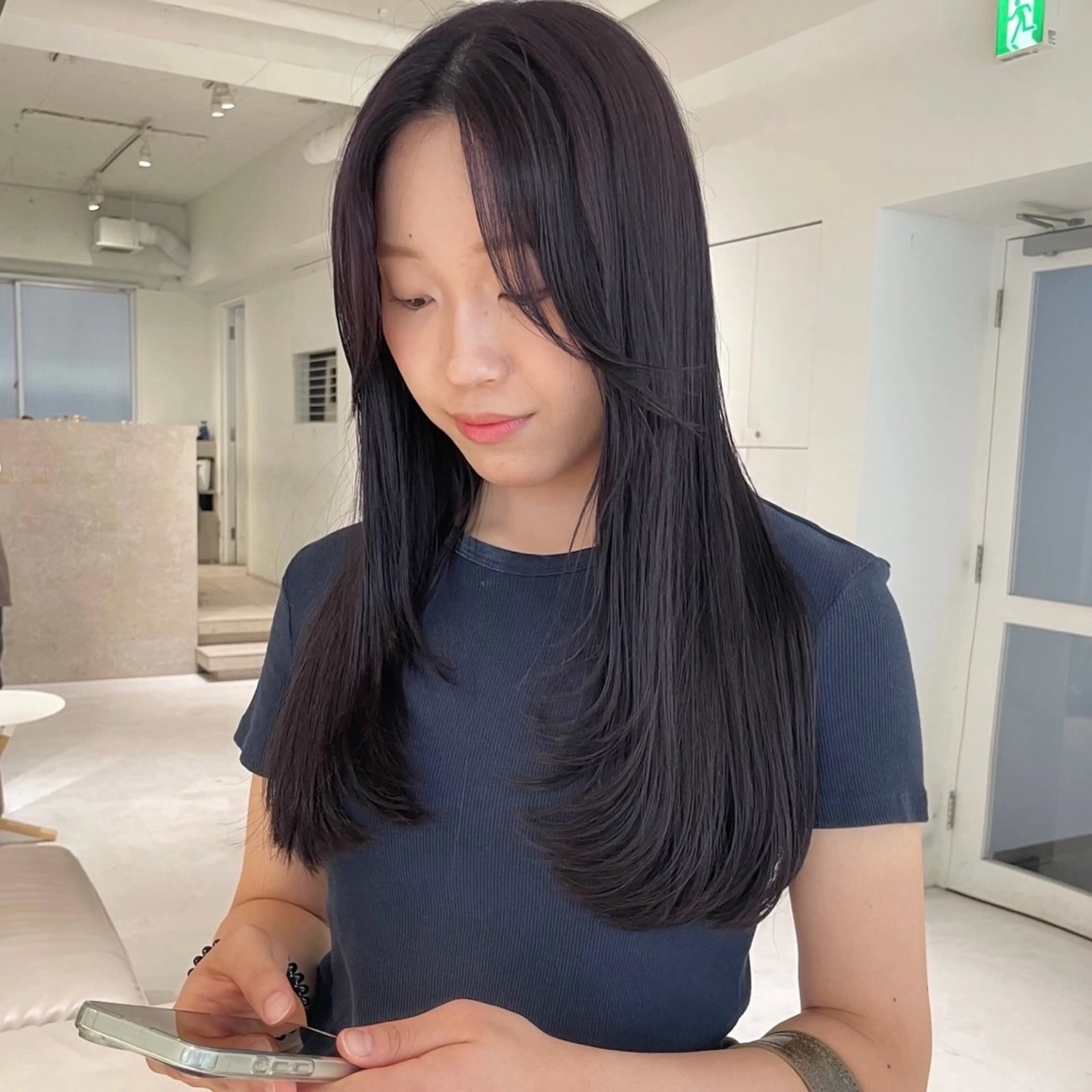 ロング カット ヘアカラー トリートメント haruko🎀⌇ レイヤーカットのヘアスタイル