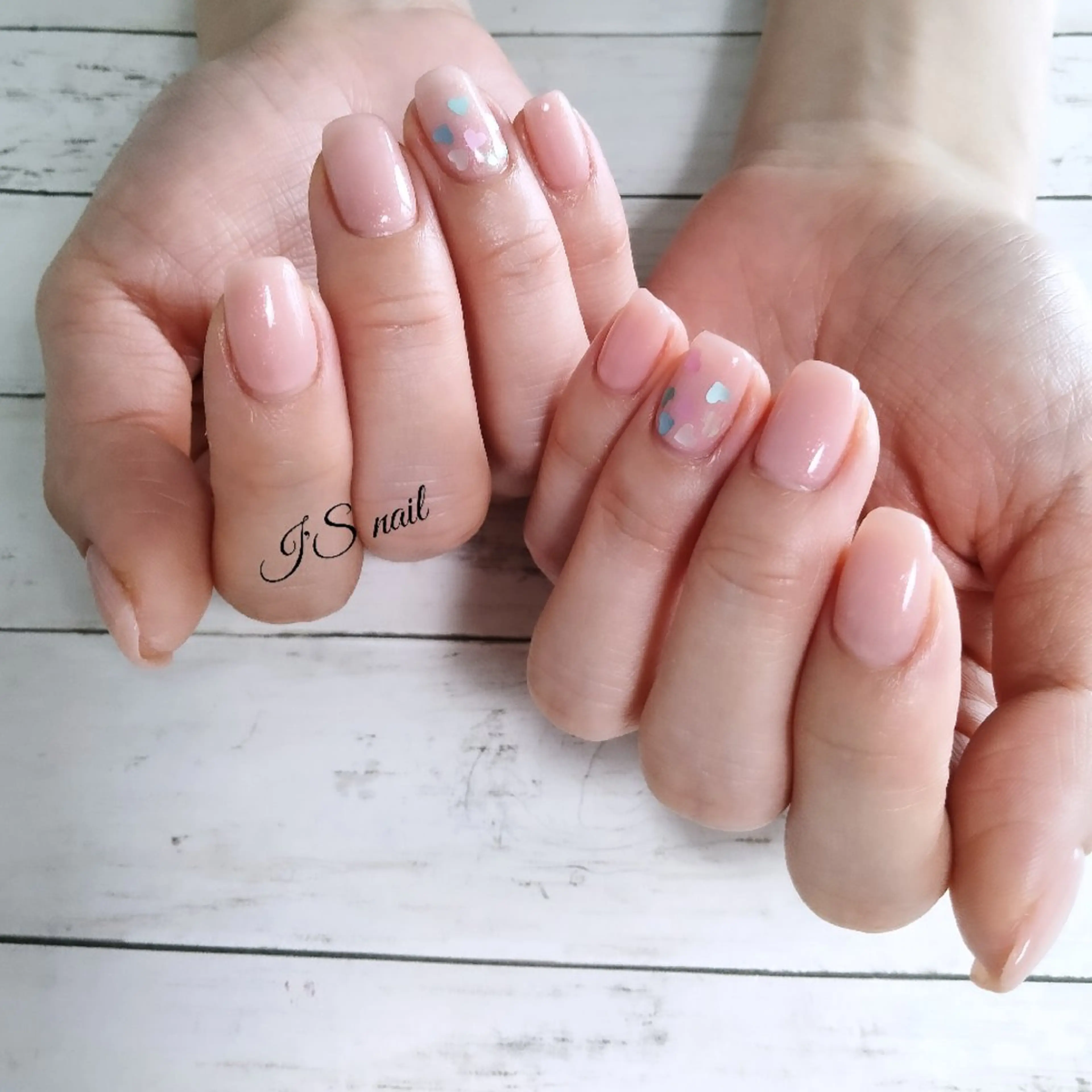 ネイル ホログラムネイル ワンカラーネイル ハンドネイル I'S nail 佐野のネイルデザイン