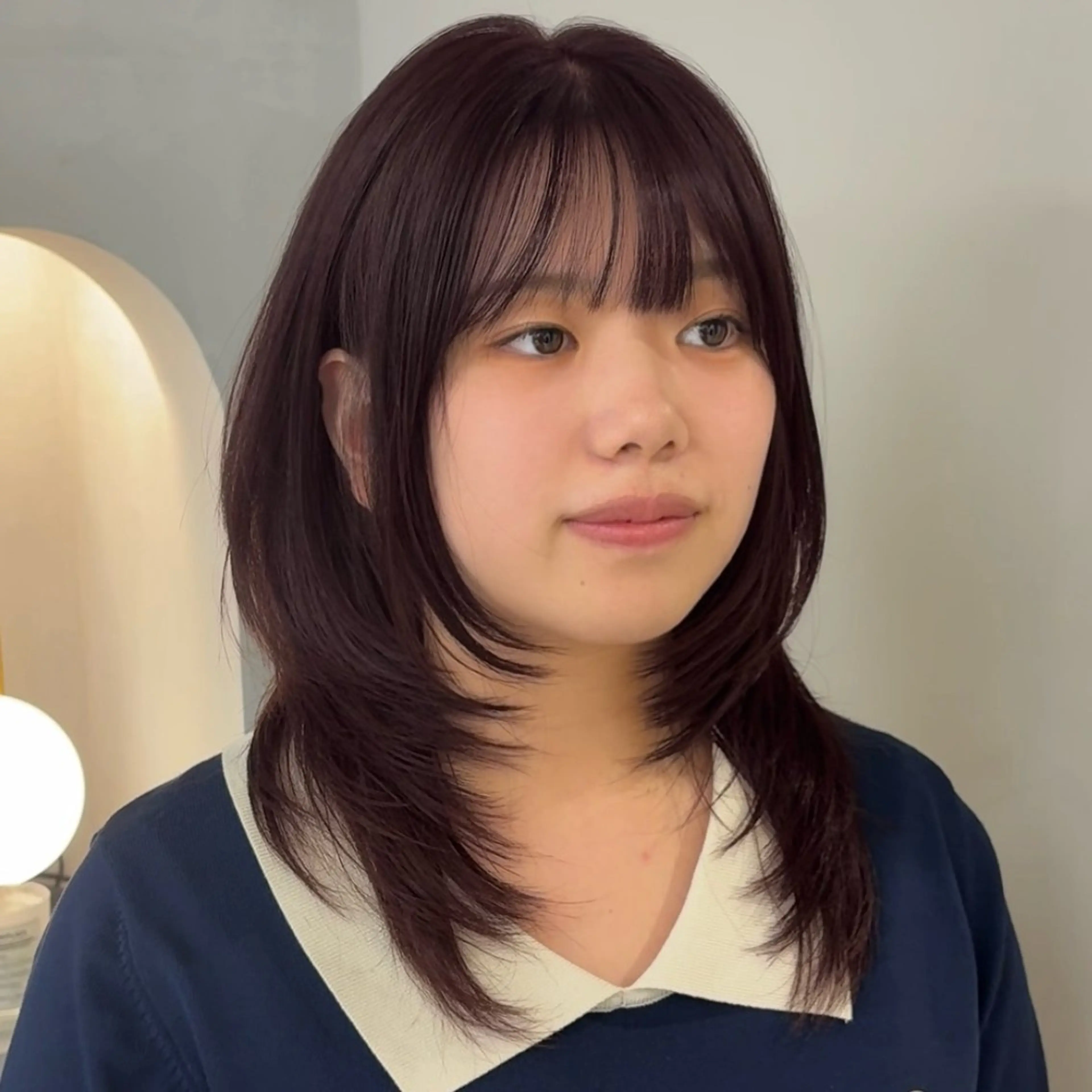 ミディアム カット ヘアカラー トリートメント 💖韓国風💖 レイヤー/LISAのヘアスタイル