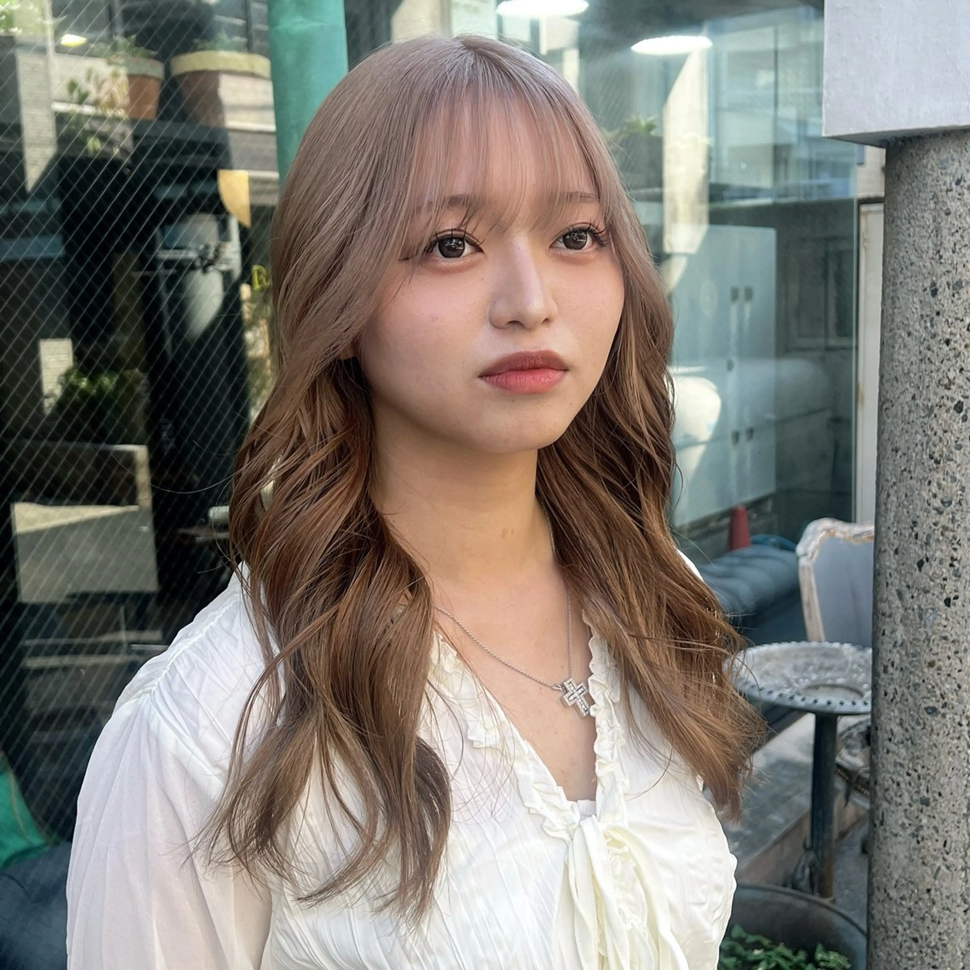 ロング カラー カット ヘアカラー トリートメント 赤みゼロ/透明感 カラー🌿KANTAのヘアスタイル