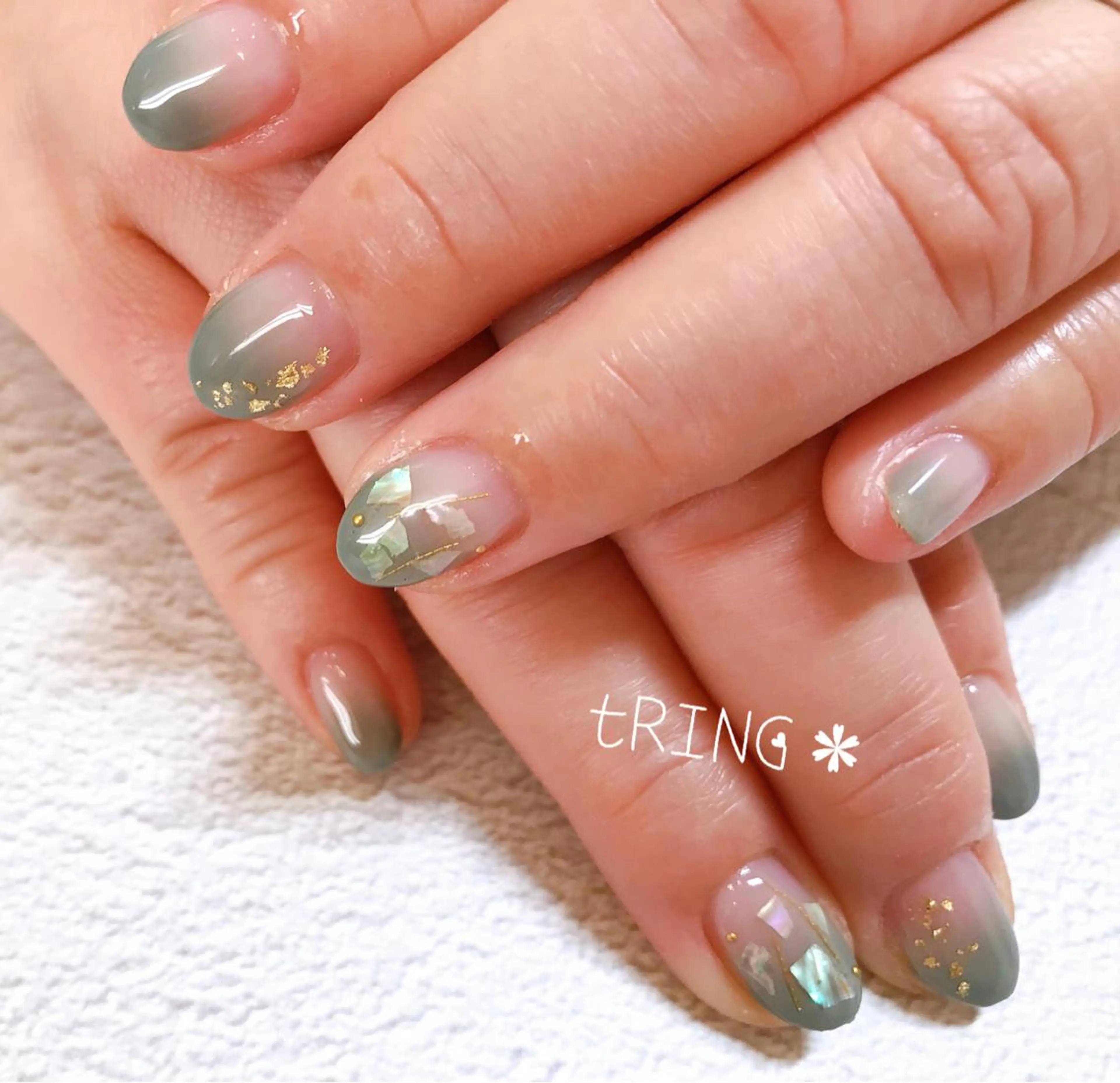 ネイル ハンドネイル tRING＊ しいの木台のネイルデザイン