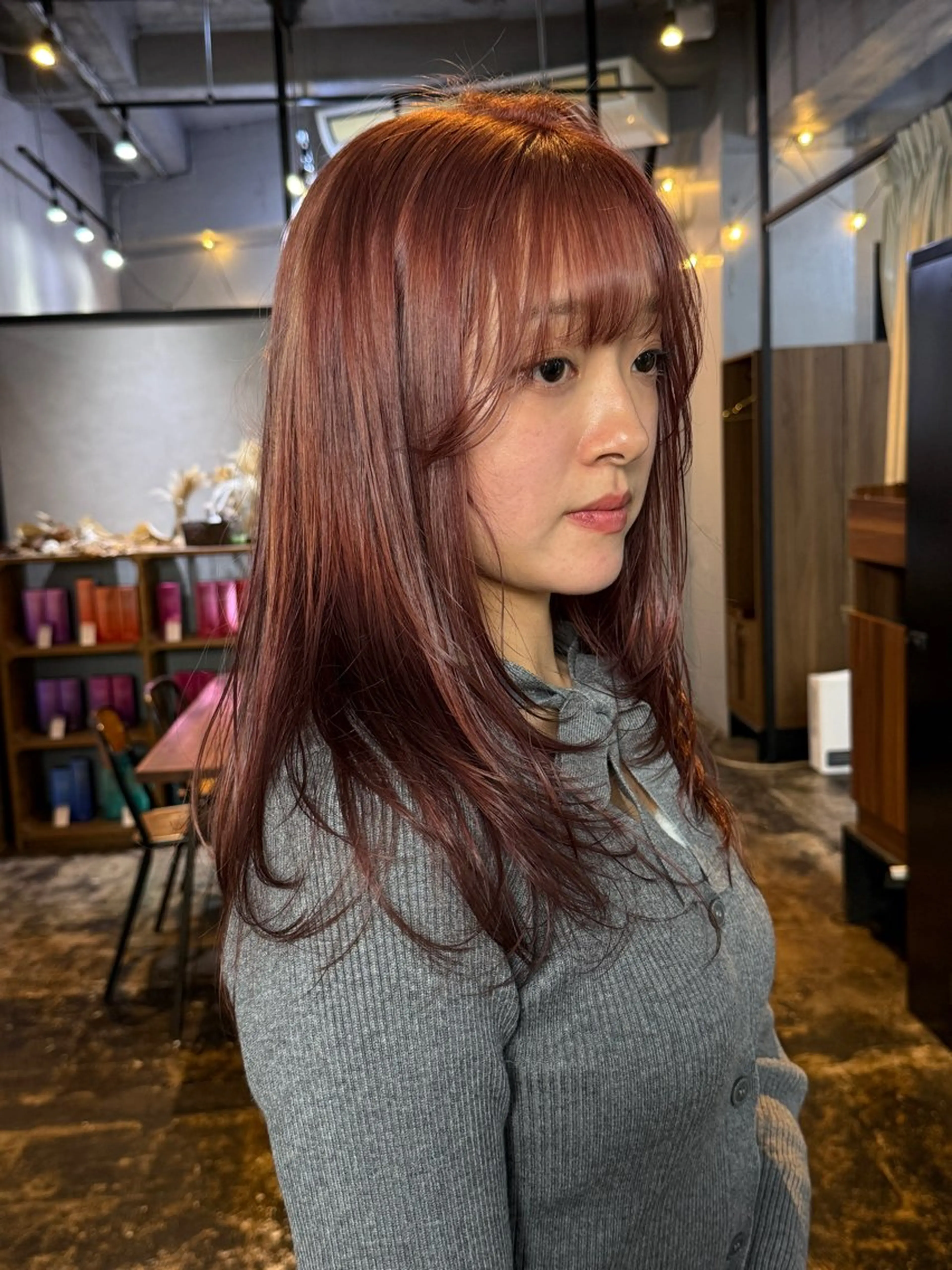 セミロング カラー カット ヘアカラー トリートメント 透明感カラー/パーマ 🌀アオノのヘアスタイル