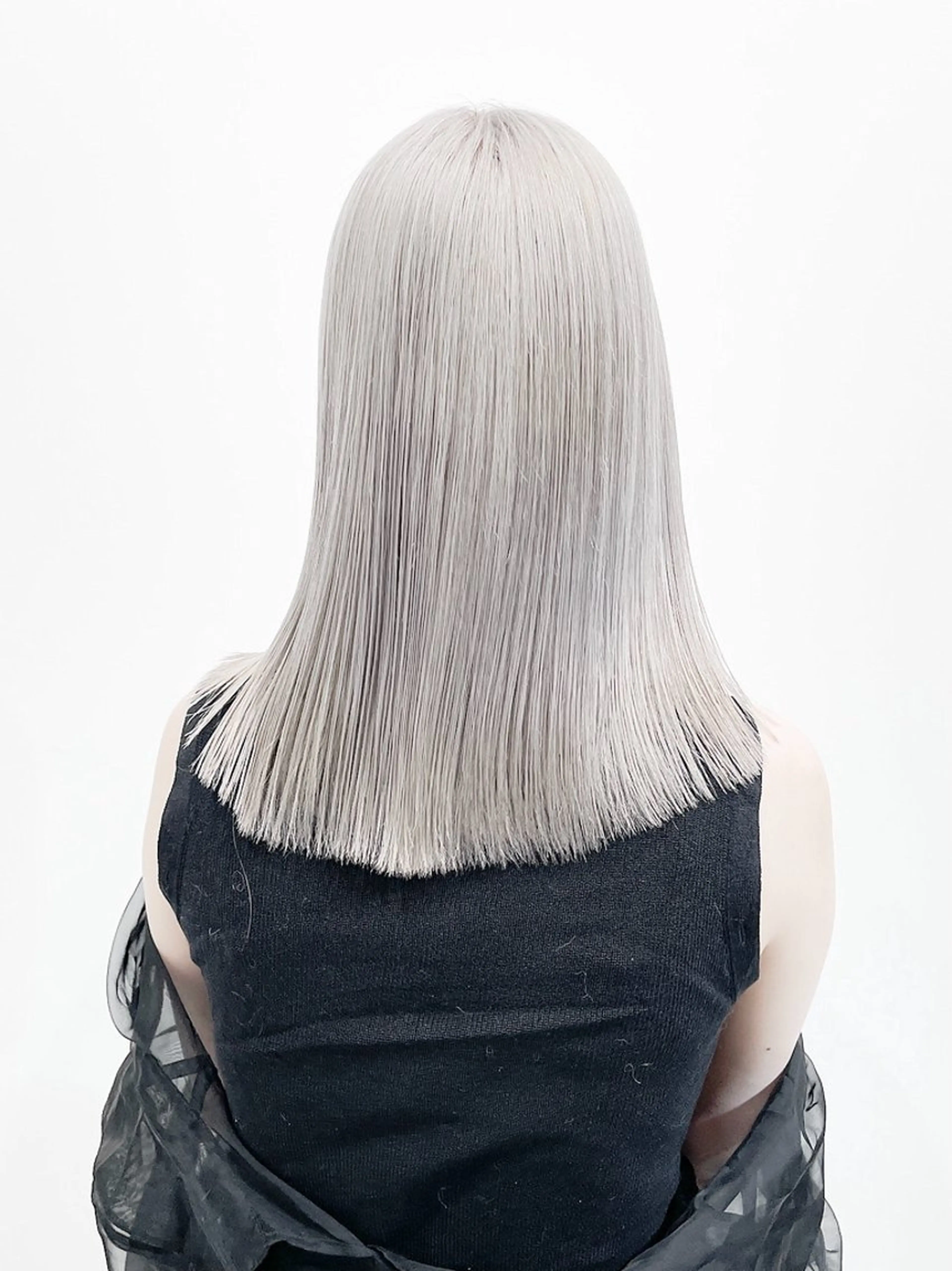 ロング カラー アッシュ ベージュカラー ブリーチ ケアブリーチ ダブルカラー ブリーチ　ハイトーン 特化🌈フジタハルキのヘアスタイル