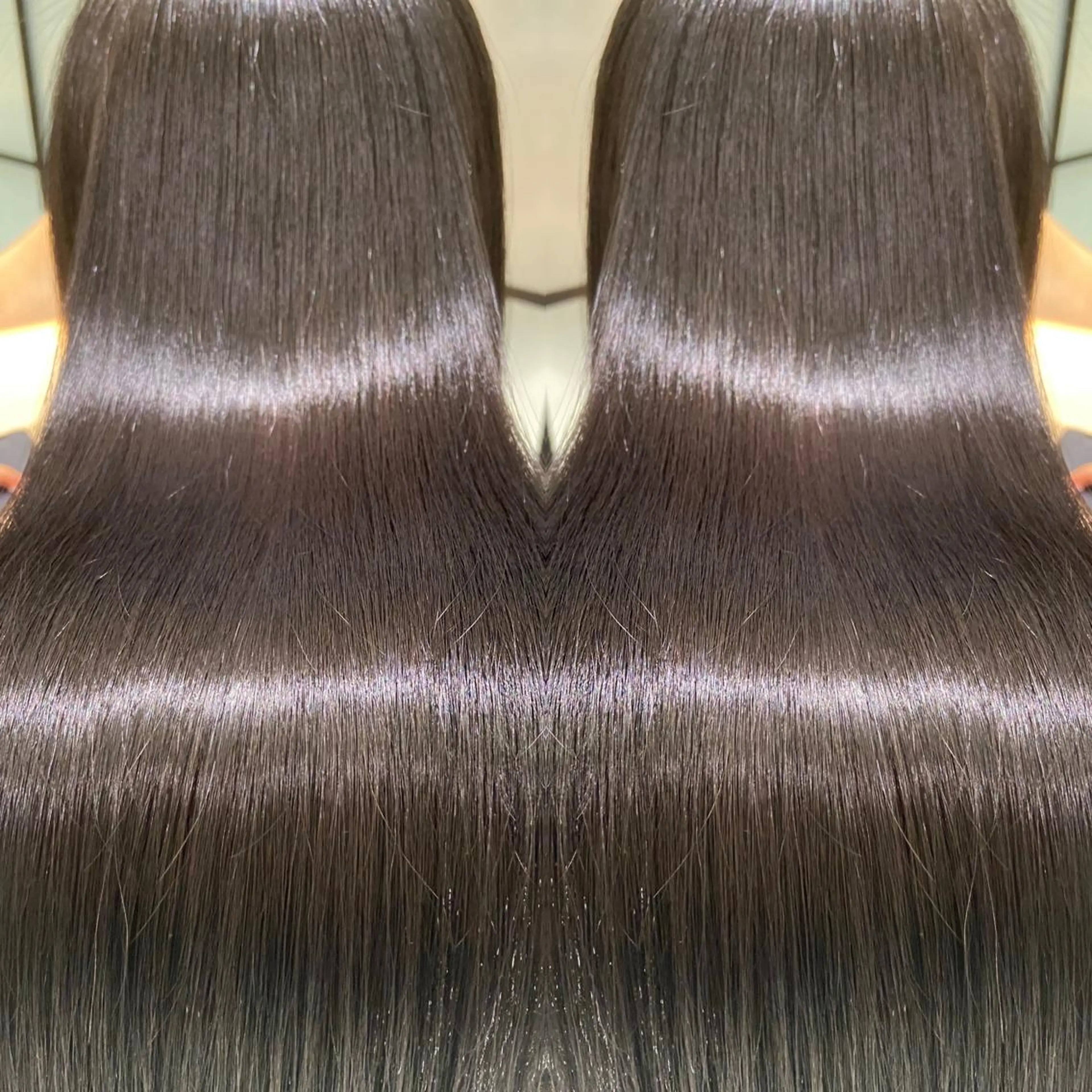 ロング くせ毛 髪質改善 縮毛矯正 縮毛矯正 トリートメント ツバサ 髪質改善のヘアスタイル