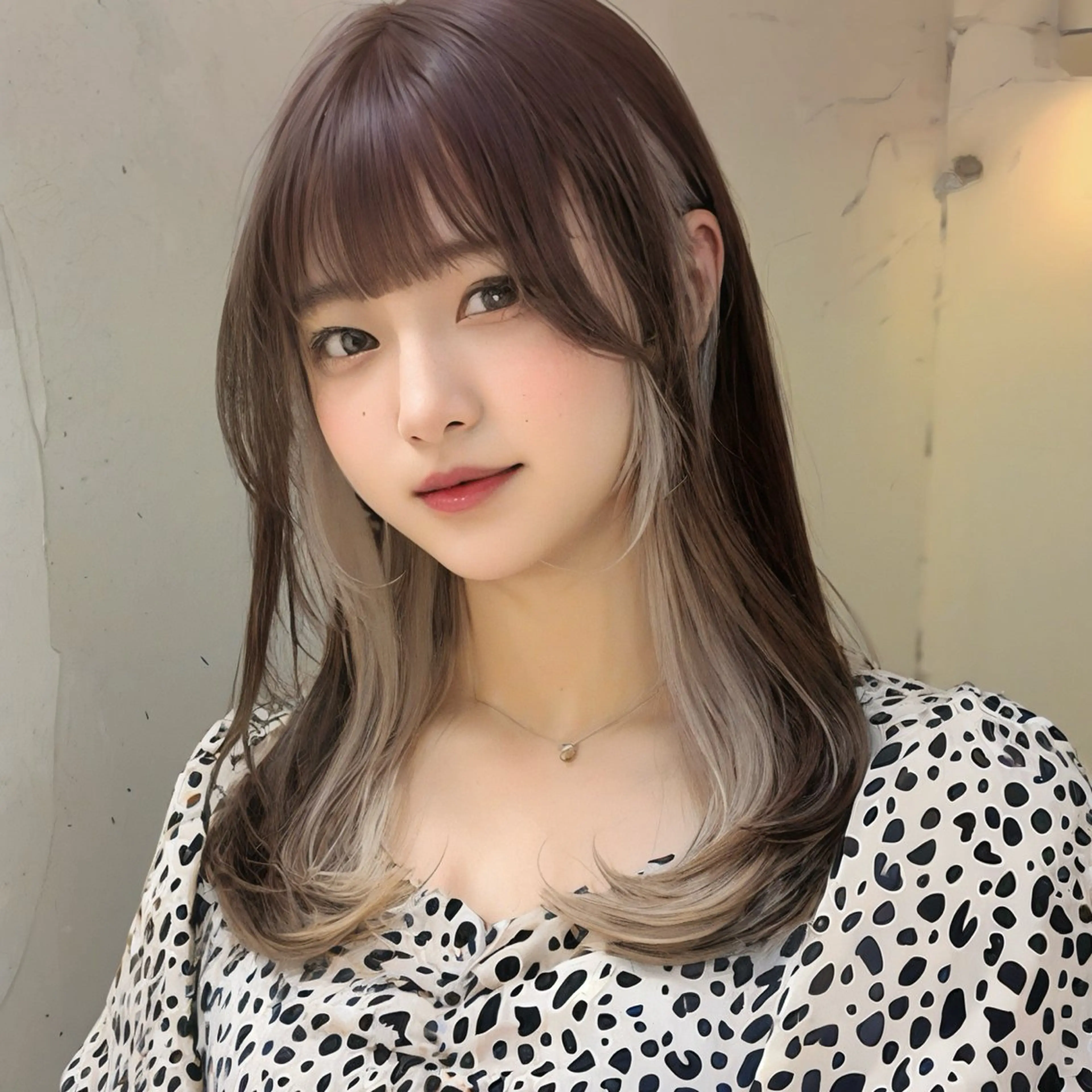 ロング カラー ベージュカラー ブリーチ インナーカラー レイヤーカット カット ヘアカラー トリートメント インナーカラー/レイ ヤーカット♡/マキシのヘアスタイル
