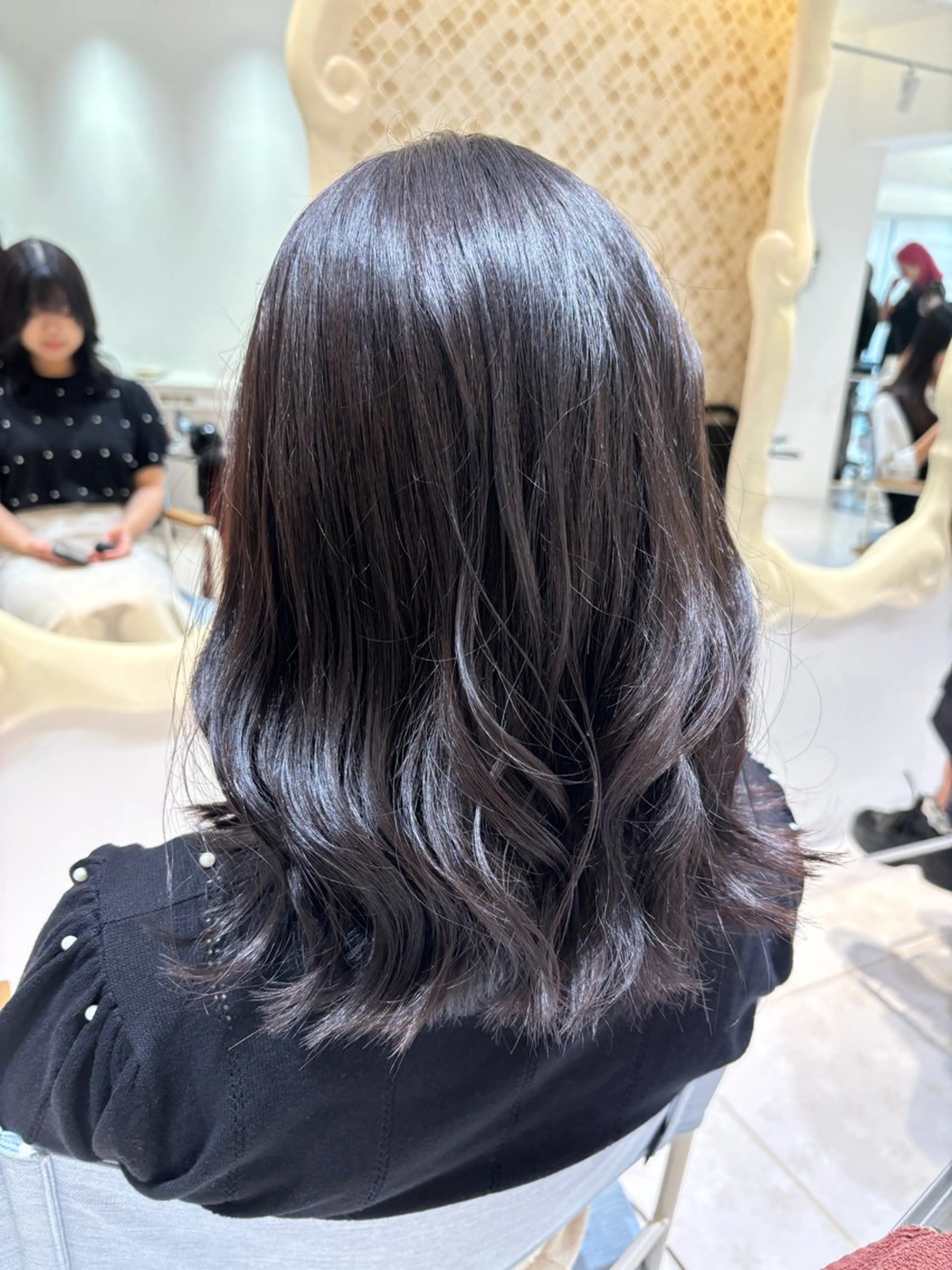 ミディアム カラー 透明感カラー カット ヘアカラー 💐レイヤー/透明感 カラー💐智口彩香のヘアスタイル