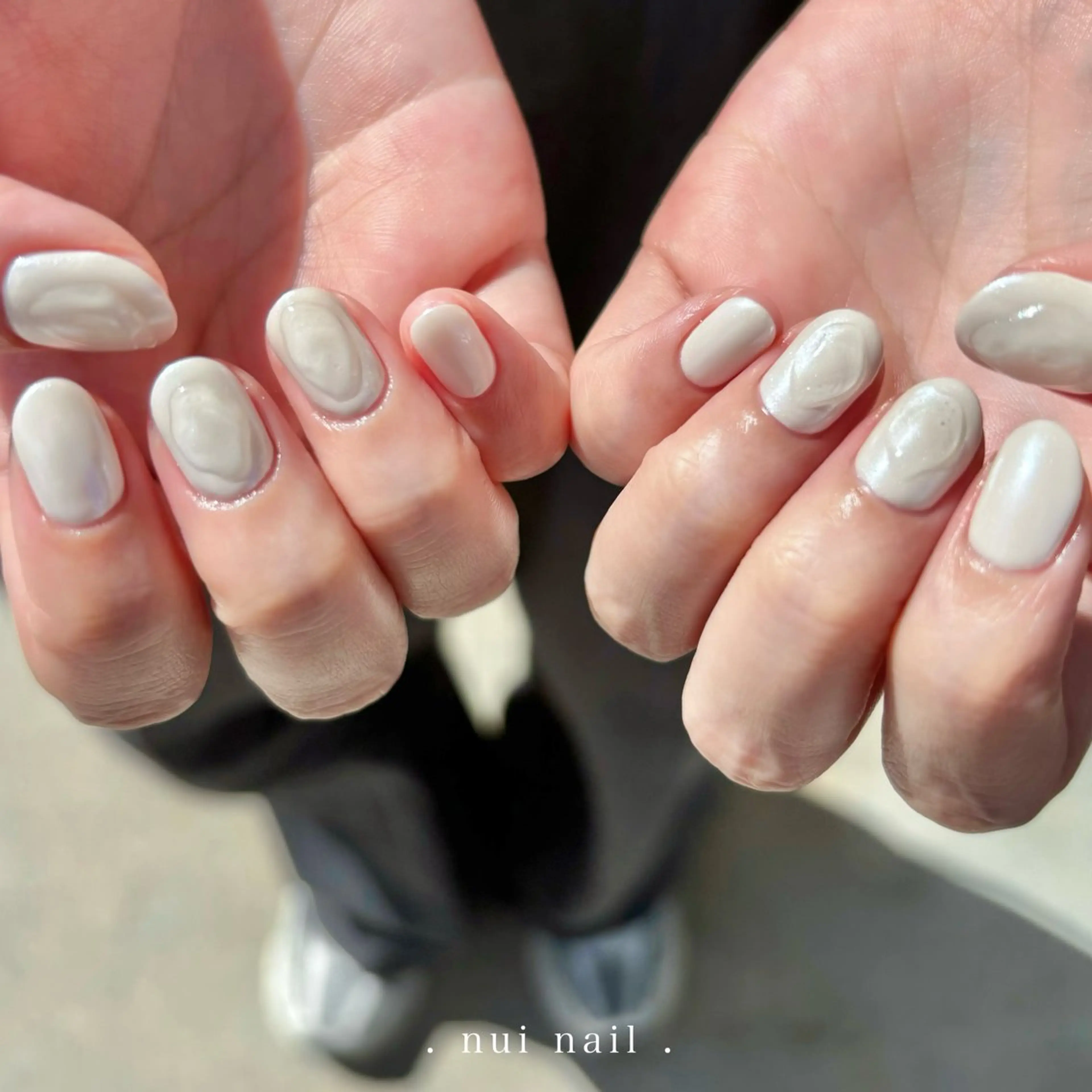 ネイル ニュアンスネイル ワンカラーネイル ぷっくりネイル ハンドネイル nui nailのネイルデザイン