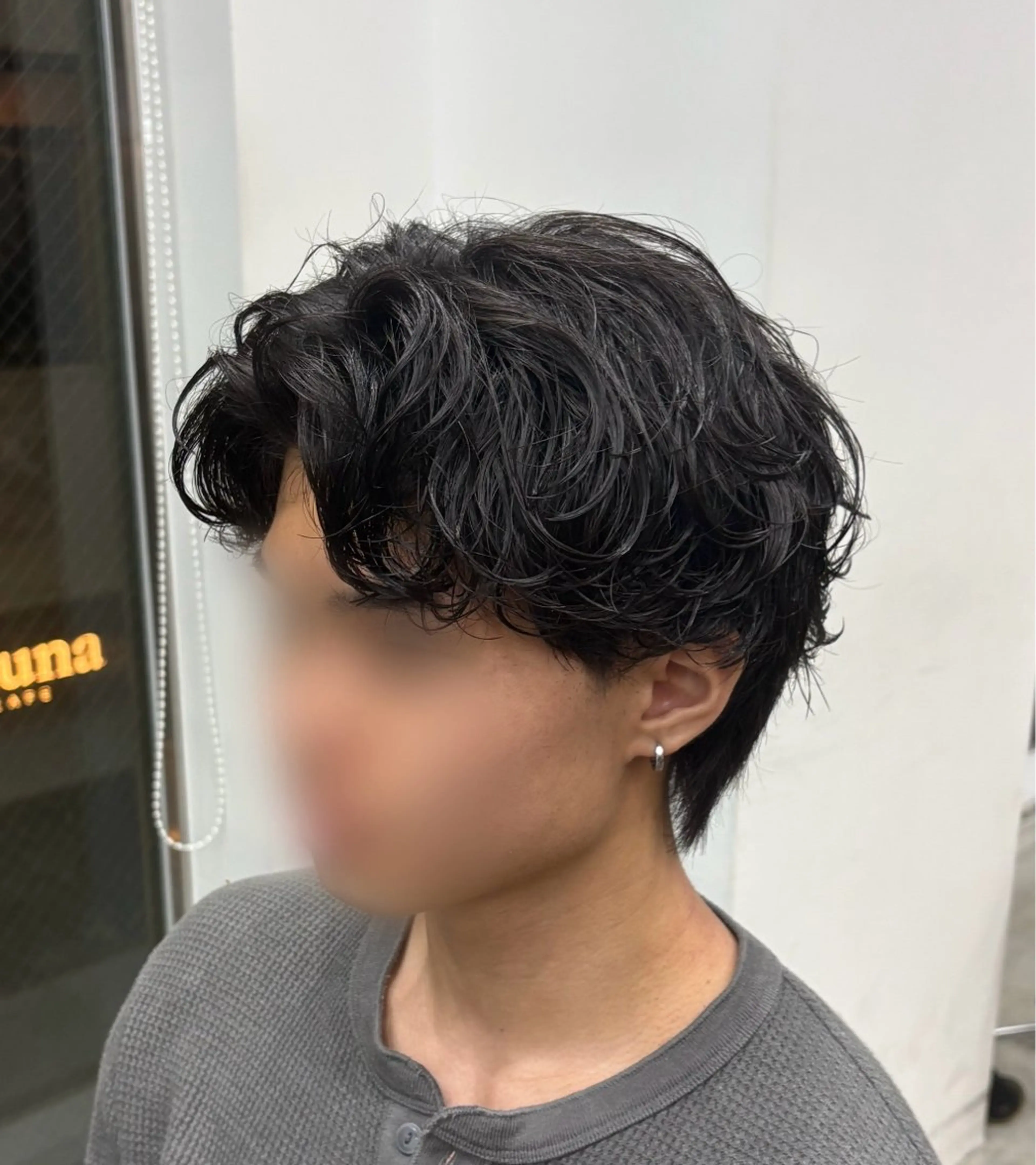 カット+シャドウパーマの写真