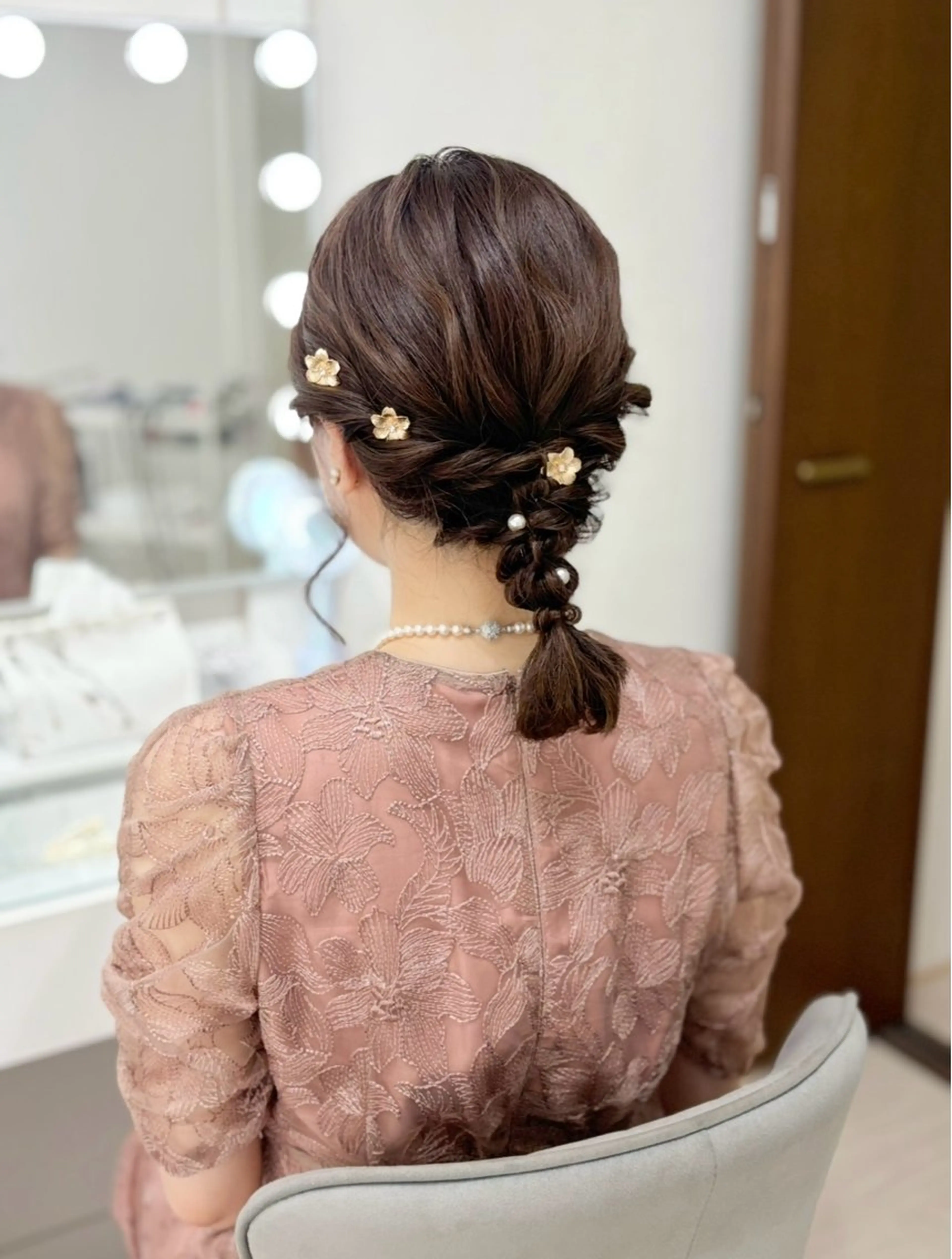 ミディアム ヘアアレンジ ヘアセットサロン /上坪愛美のヘアスタイル