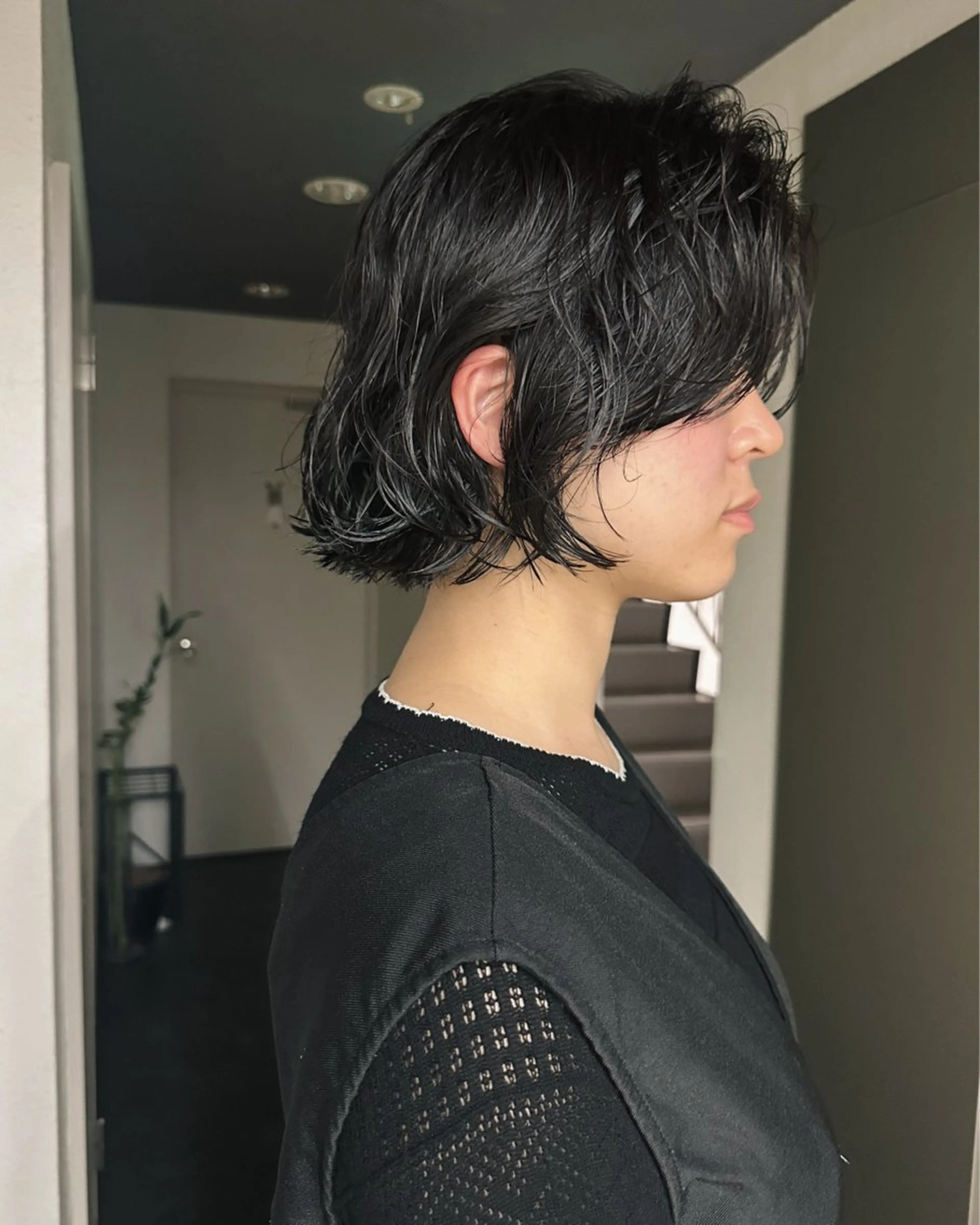 ショート パーマ カット パーマ トリートメント ボブ/レイヤー/ケア パーマ/リュウタのヘアスタイル