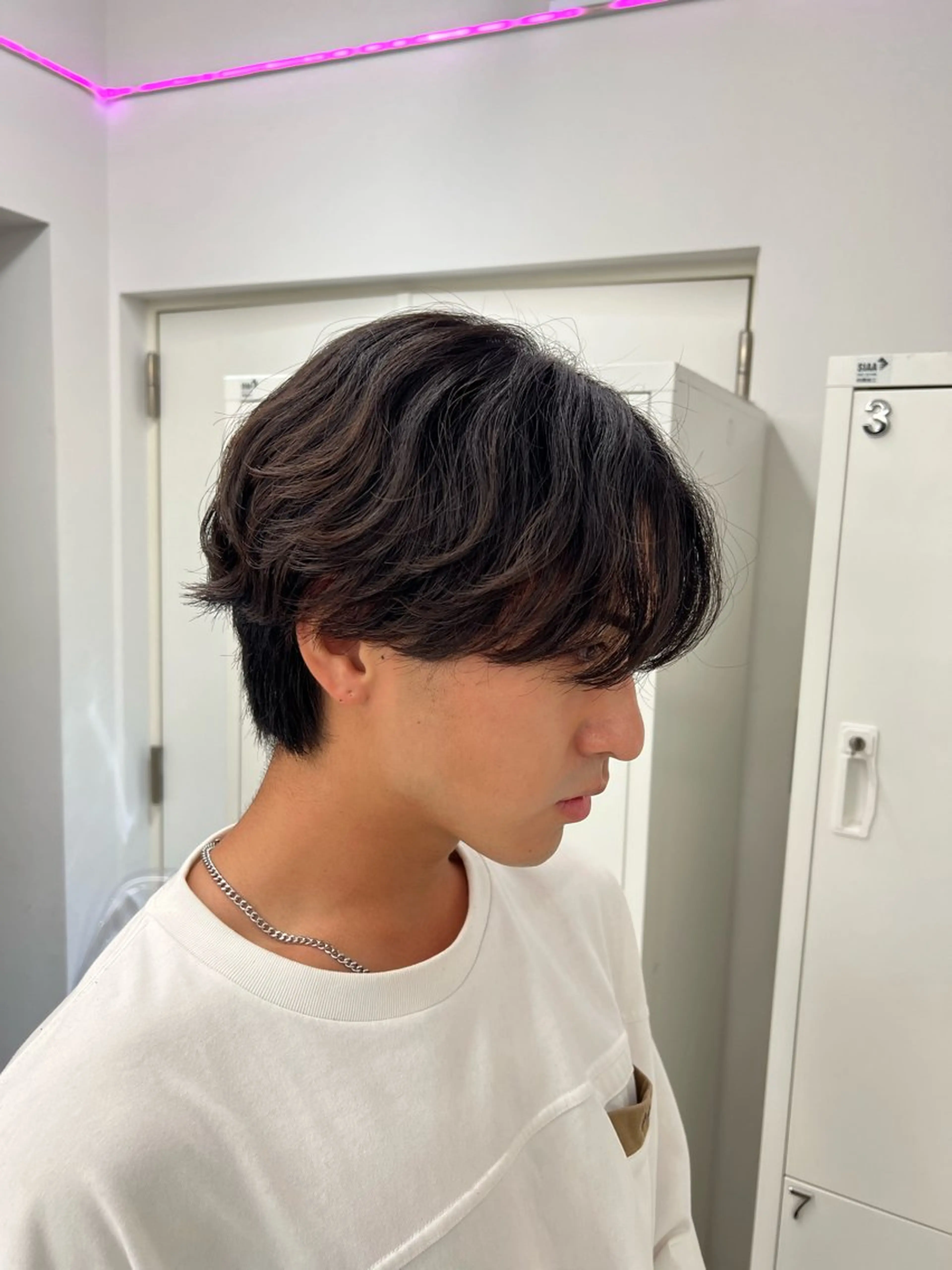 メンズ メンズパーマ パーマ ロン毛美容師 タイチ👽のヘアスタイル