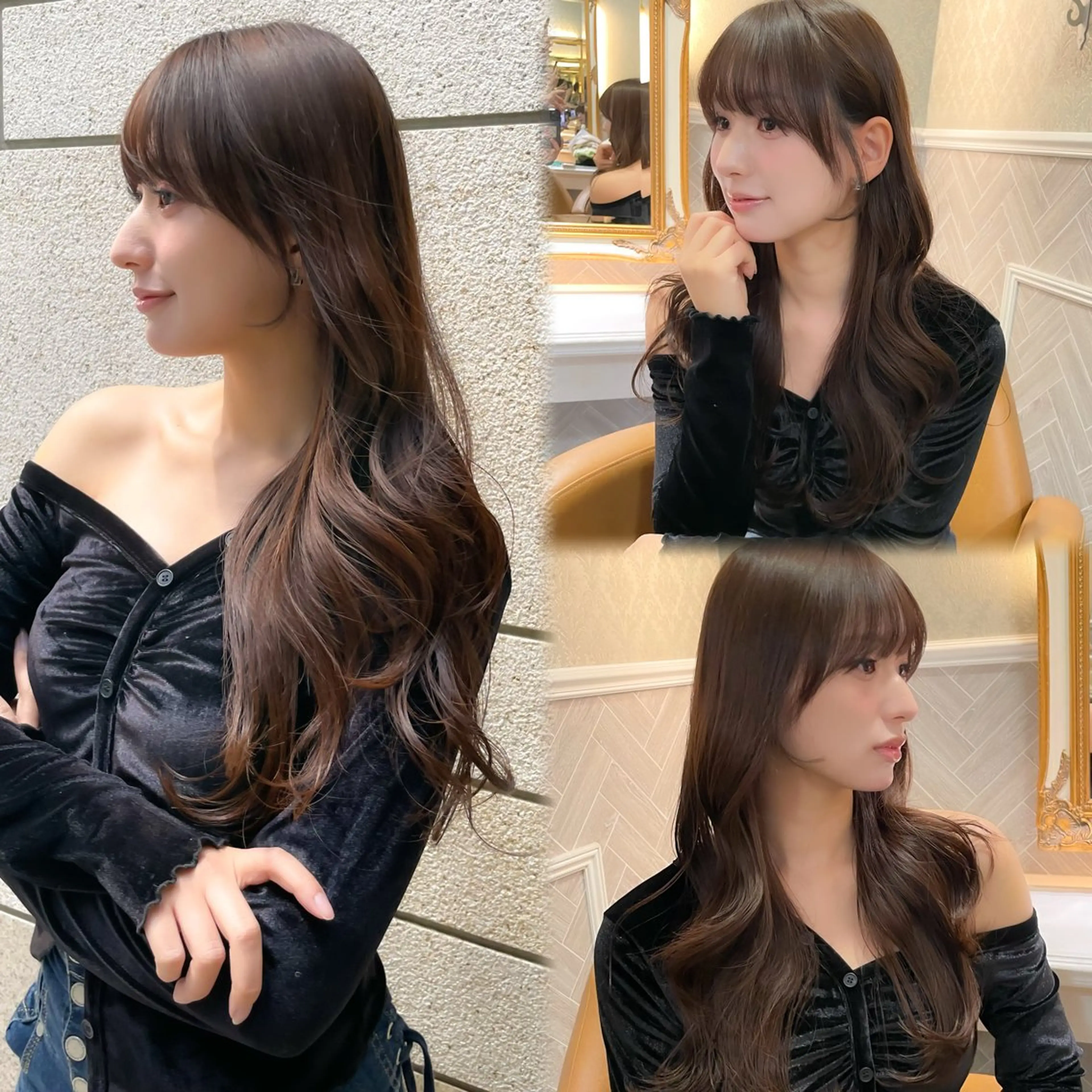 ロング 髪質改善 韓国風ヘア レイヤーカット ロング 縮毛矯正 カット ヘアカラー 縮毛矯正 トリートメント 美髪縮毛矯正🤍 髪質改善/Shinaのヘアスタイル