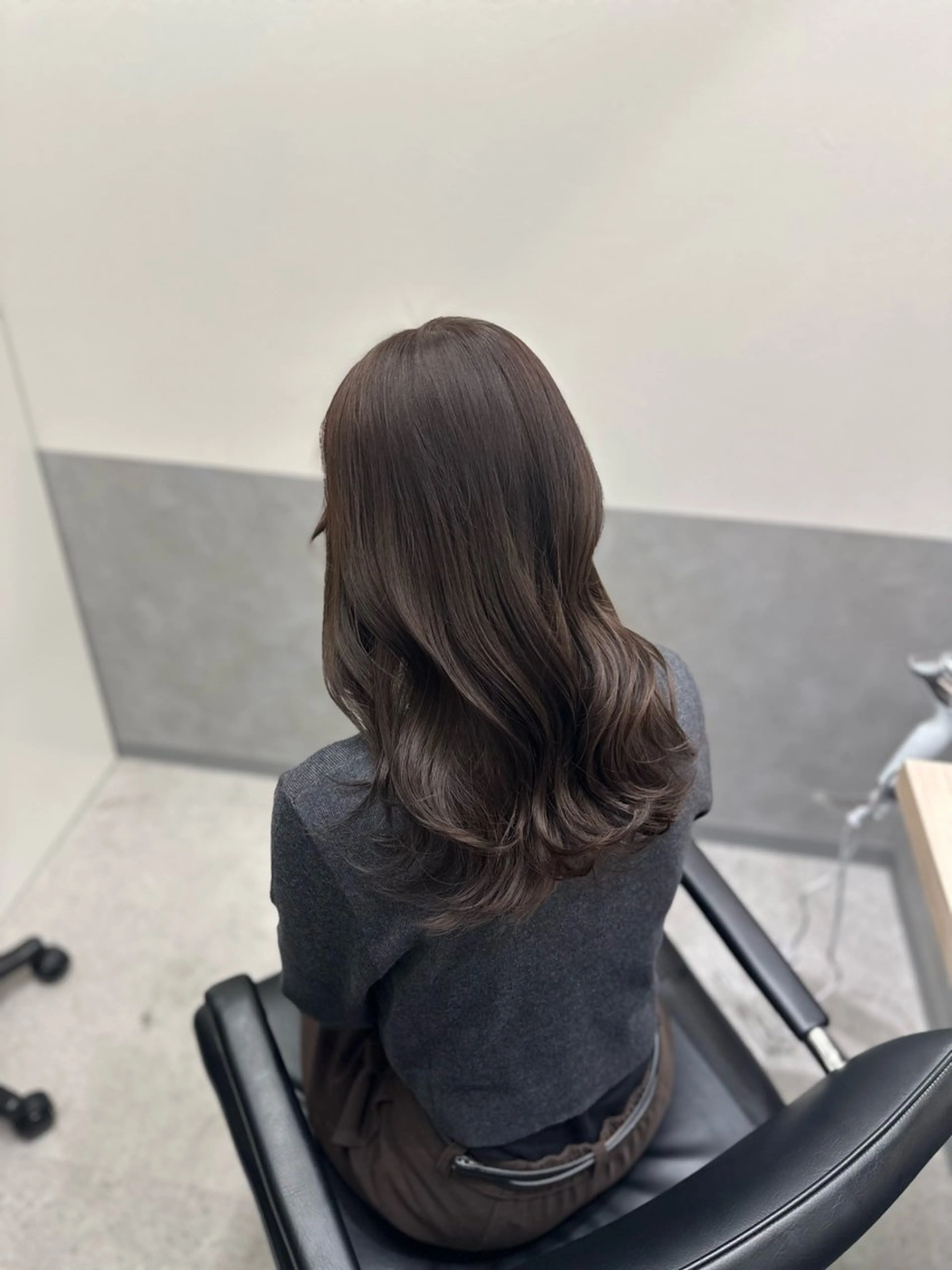 セミロング カラー ヘアカラー トリートメント ダブルカラー｜ なおき｜池袋美容師のヘアスタイル