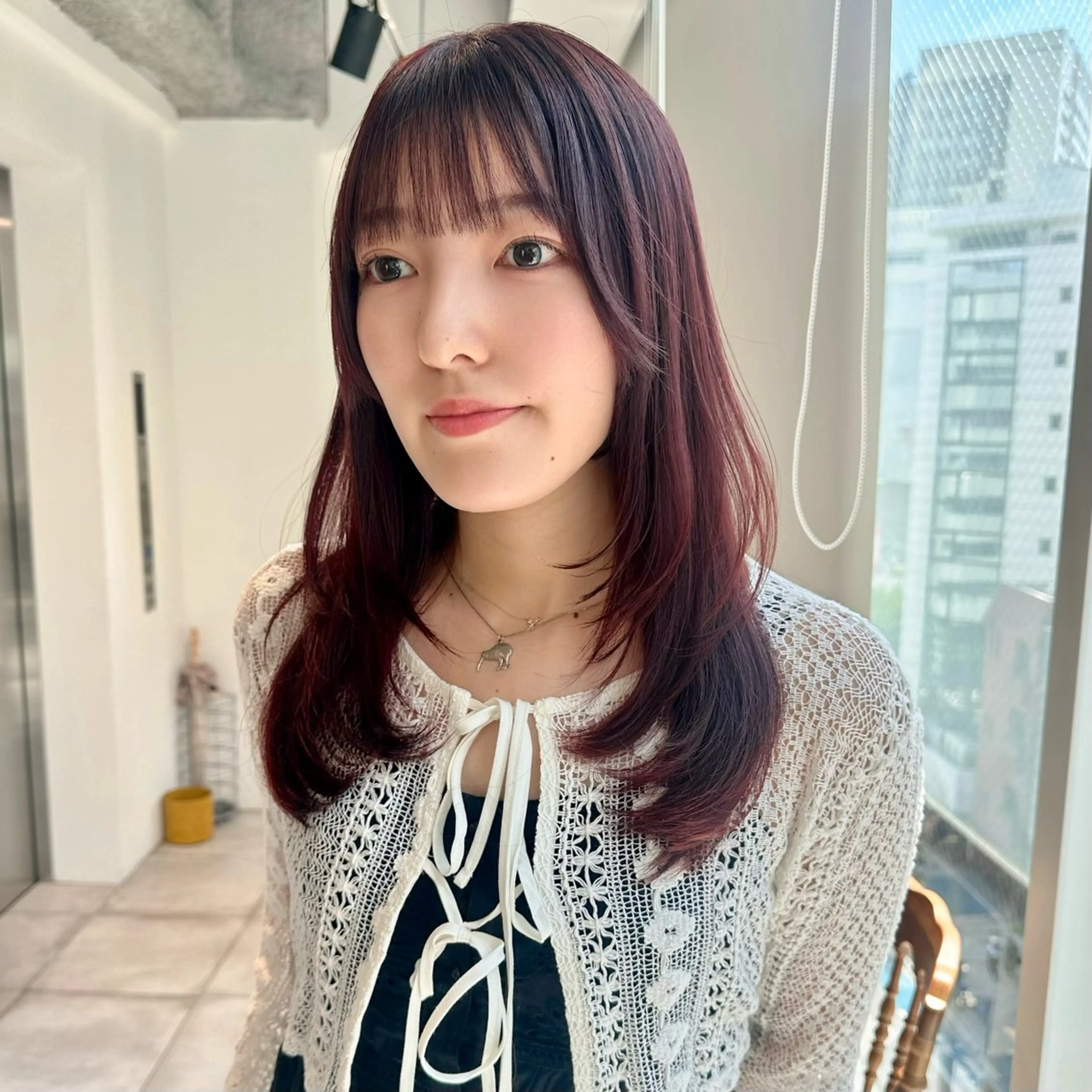 セミロング カラー カット ヘアカラー トリートメント ブリーチなし/レイヤ ー特化🌈Tommyのヘアスタイル