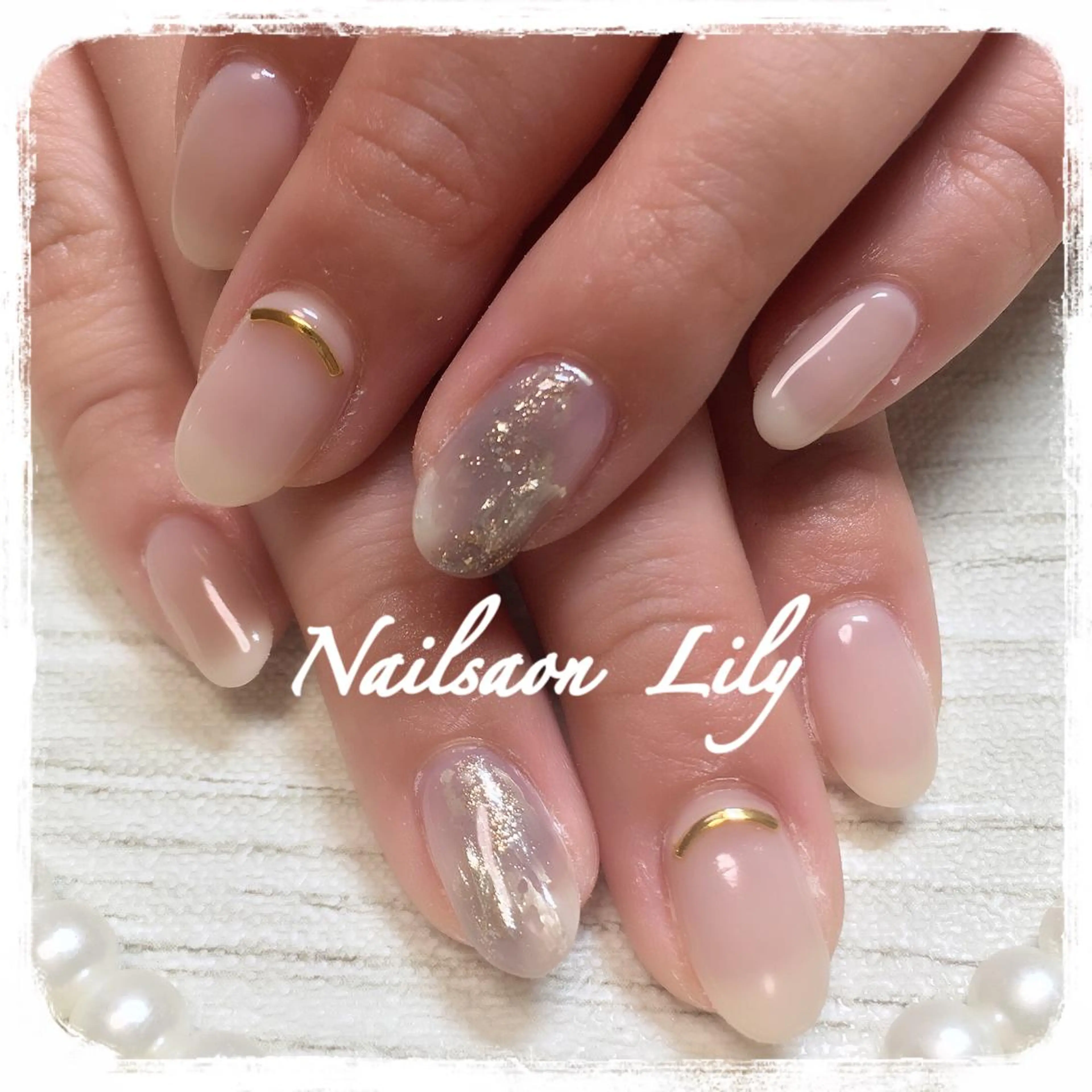 ネイル ニュアンスネイル Lily*nail 🌻Mii🌻のネイルデザイン