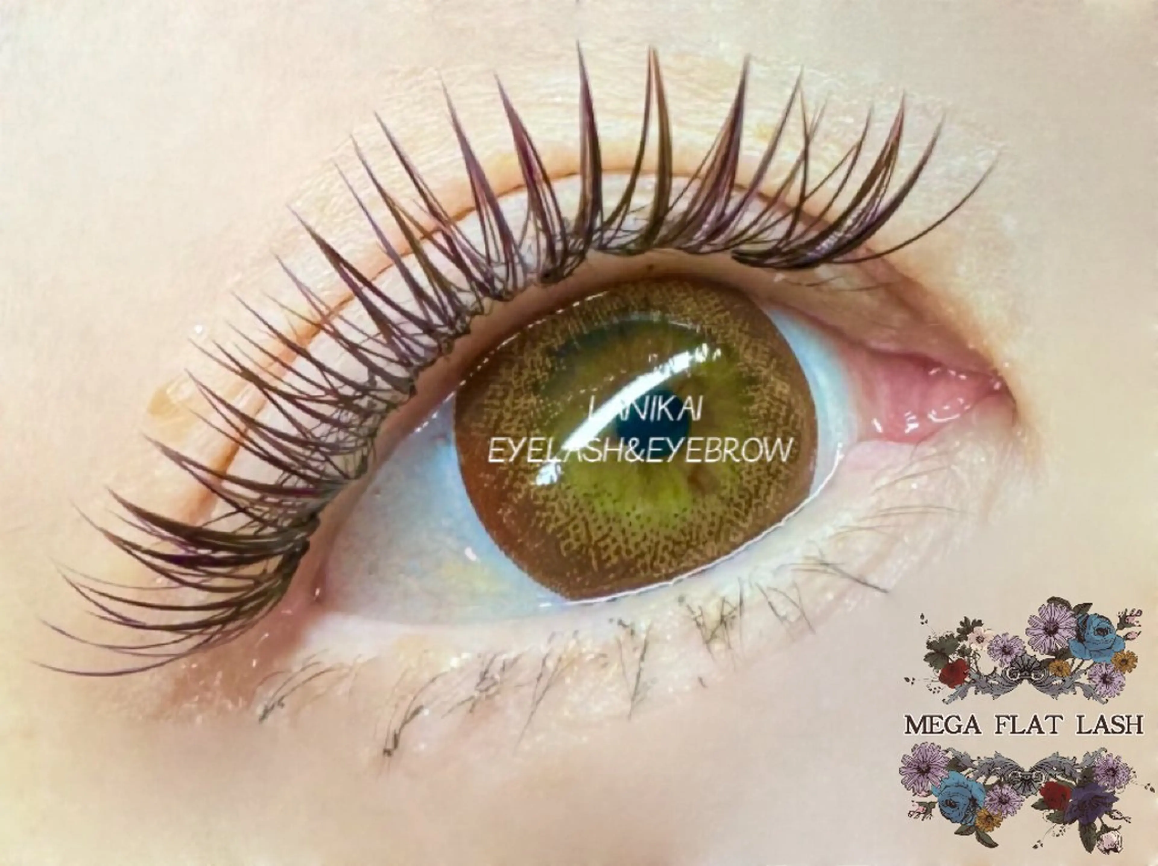 マツエク・マツパ カラーマツエク フラットラッシュ 古田 有のマツエク・マツパデザイン