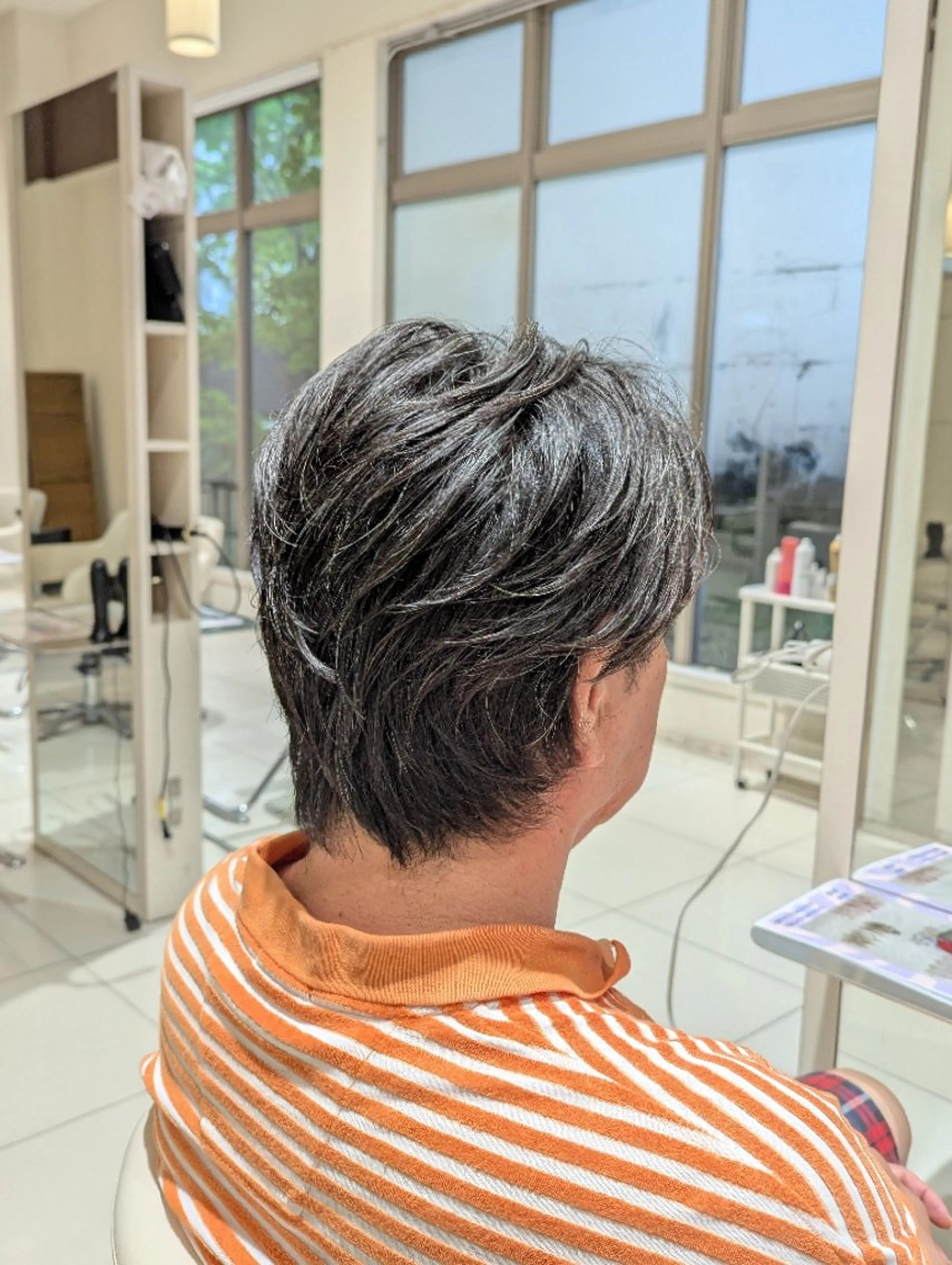 メンズ センターパート メンズ韓国風 カット 後藤 風海のヘアスタイル