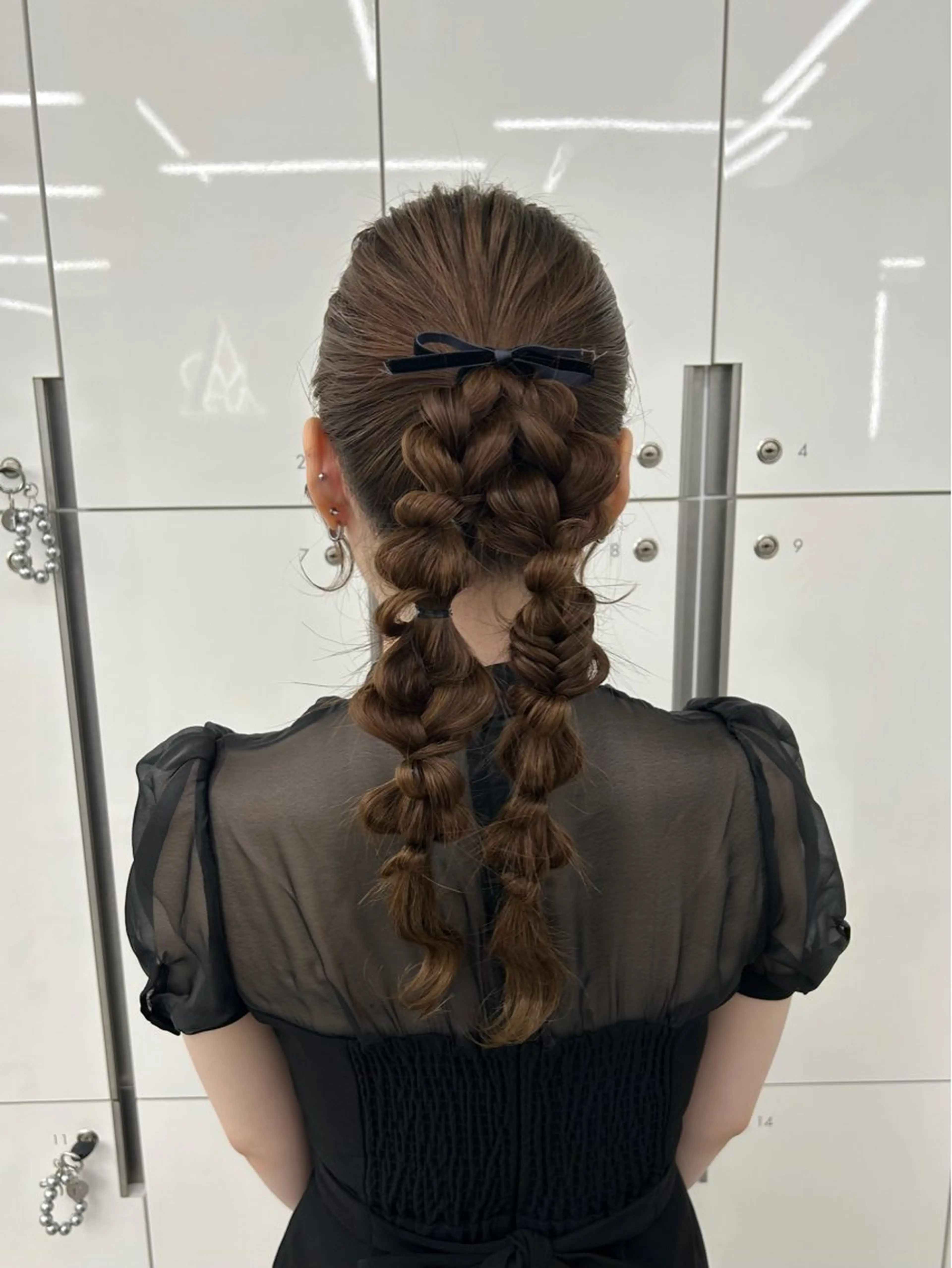 ロング ヘアアレンジ ヘアセット 韓国ヘア/顔周り ヘアセット/加藤優里のヘアスタイル