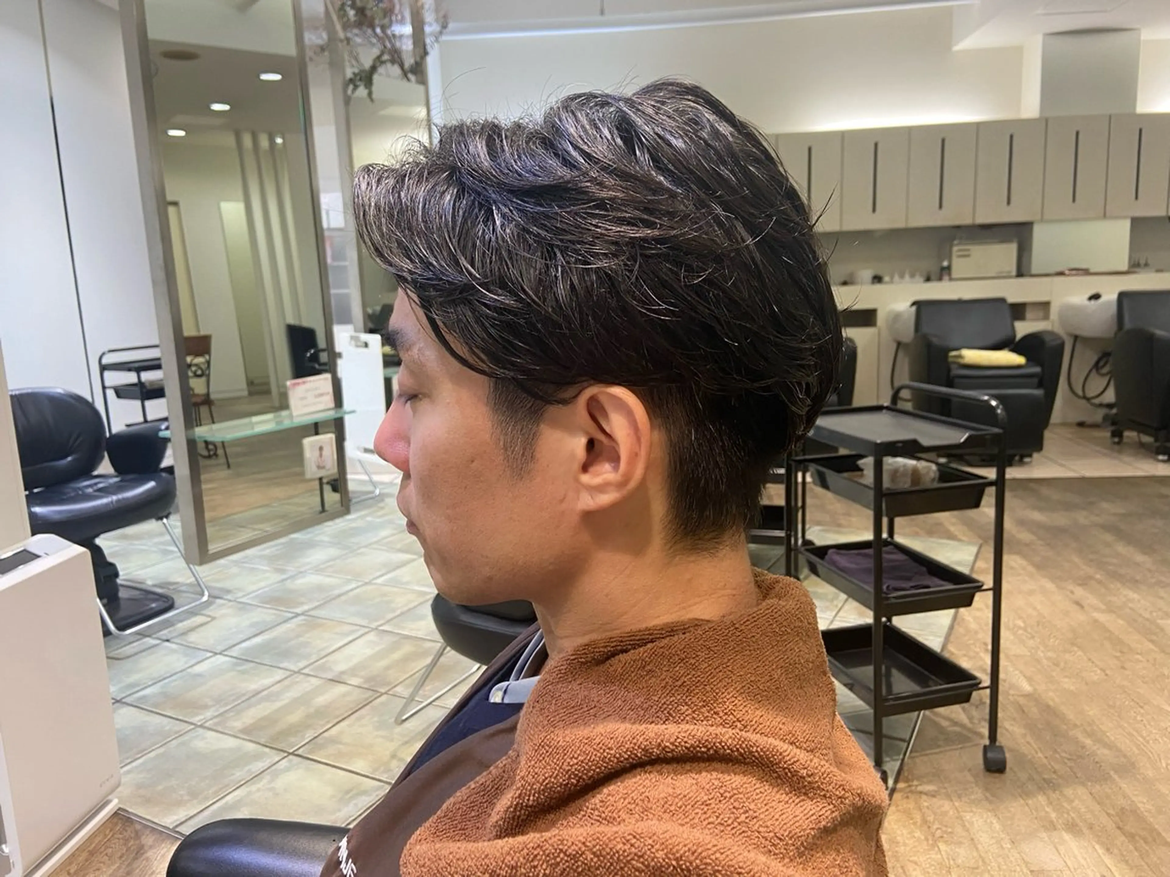 パーマ メンズ メンズパーマ LARANJE 段原店所属・牟田 いろはのヘアスタイル