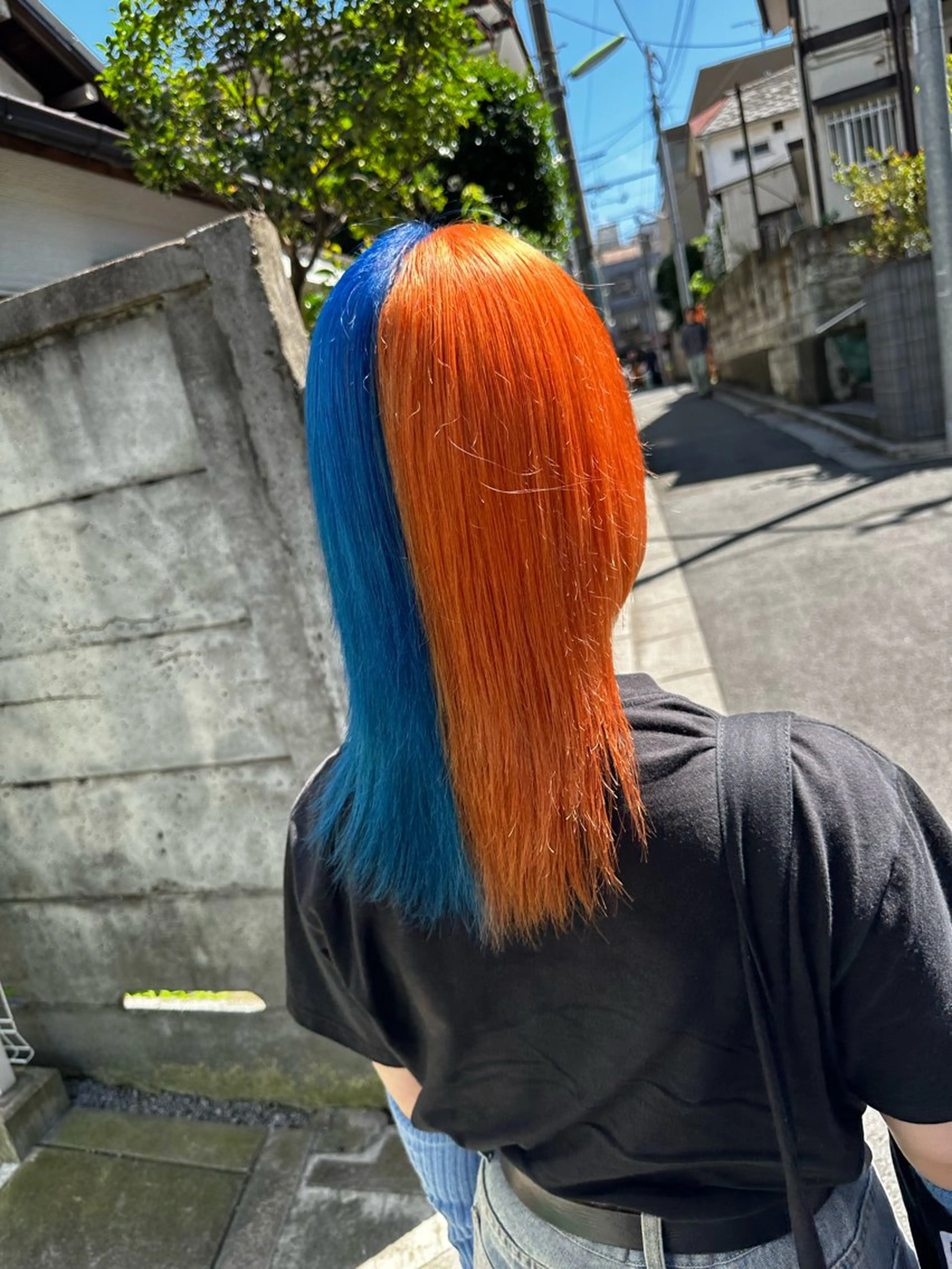 セミロング カラー デザインカラー🎨 下北沢 / 磯部のヘアスタイル