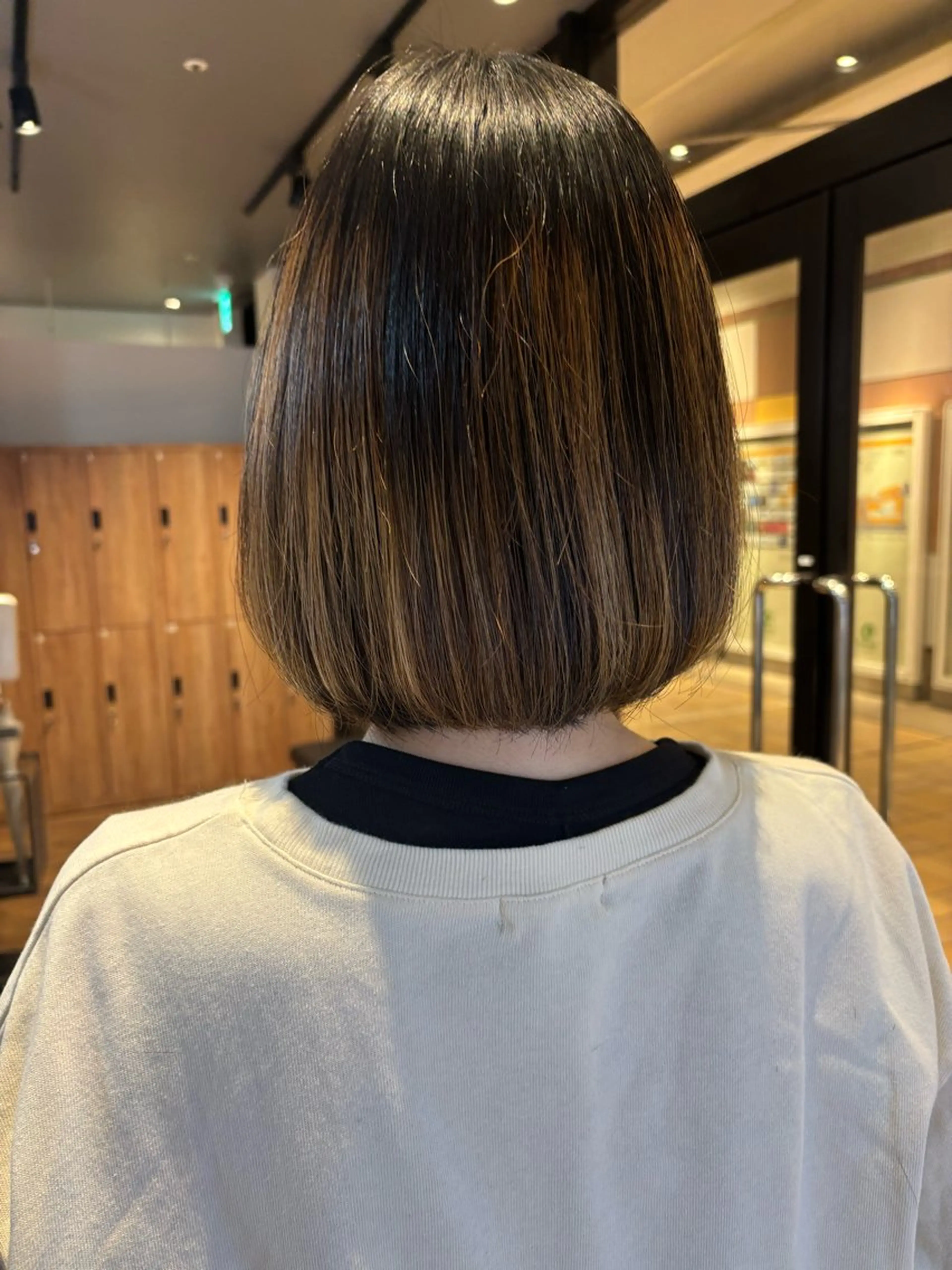 ショート ワンレンボブ ボブ 🎀ワンレンボブ🎀 ワンカラー　あゆみのヘアスタイル