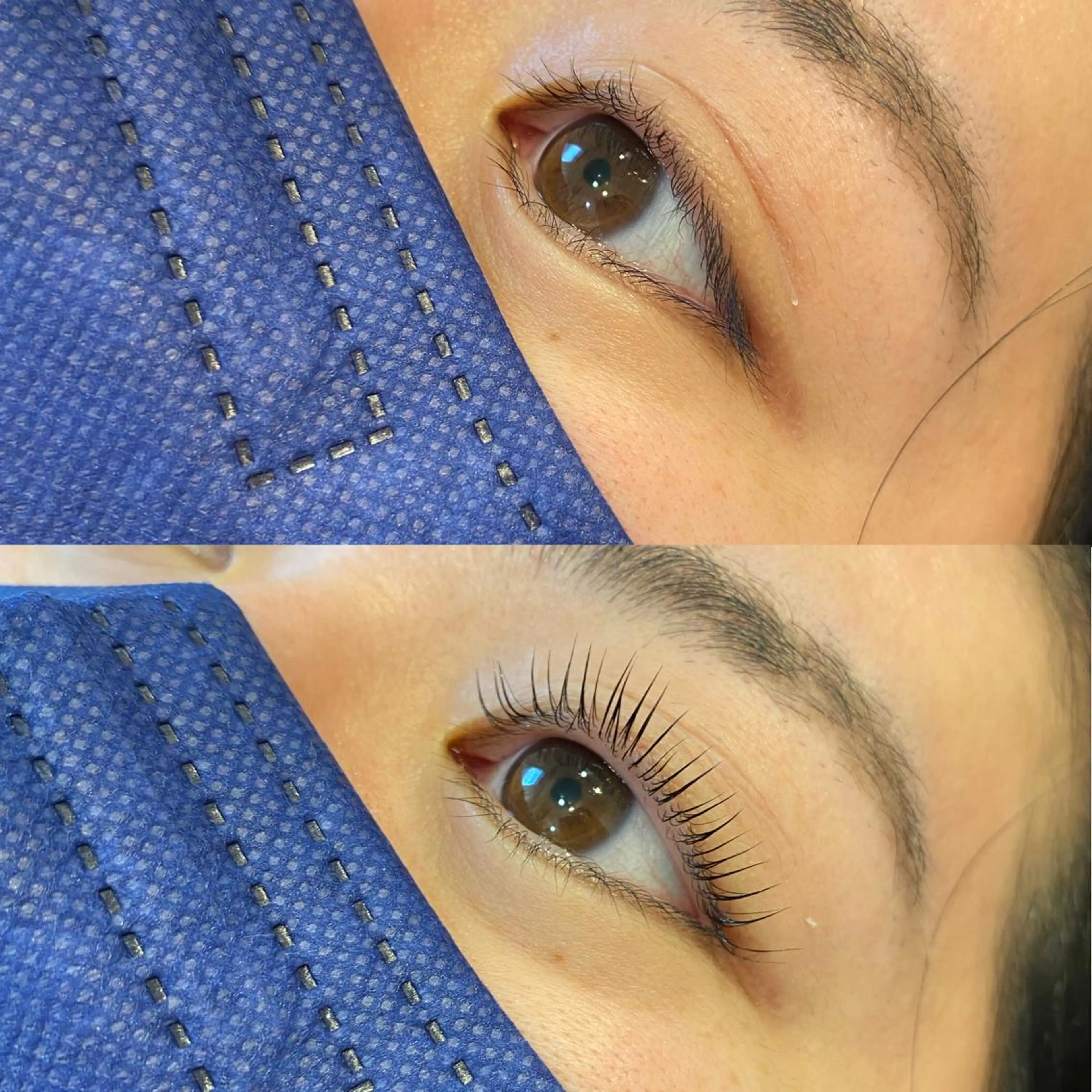 マツエク・マツパ ナチュラル パリジェンヌラッシュリフト 一重×まつ毛パーマ マツパ ブリーチなしカラー ダブルカラーエクステのヘアスタイル