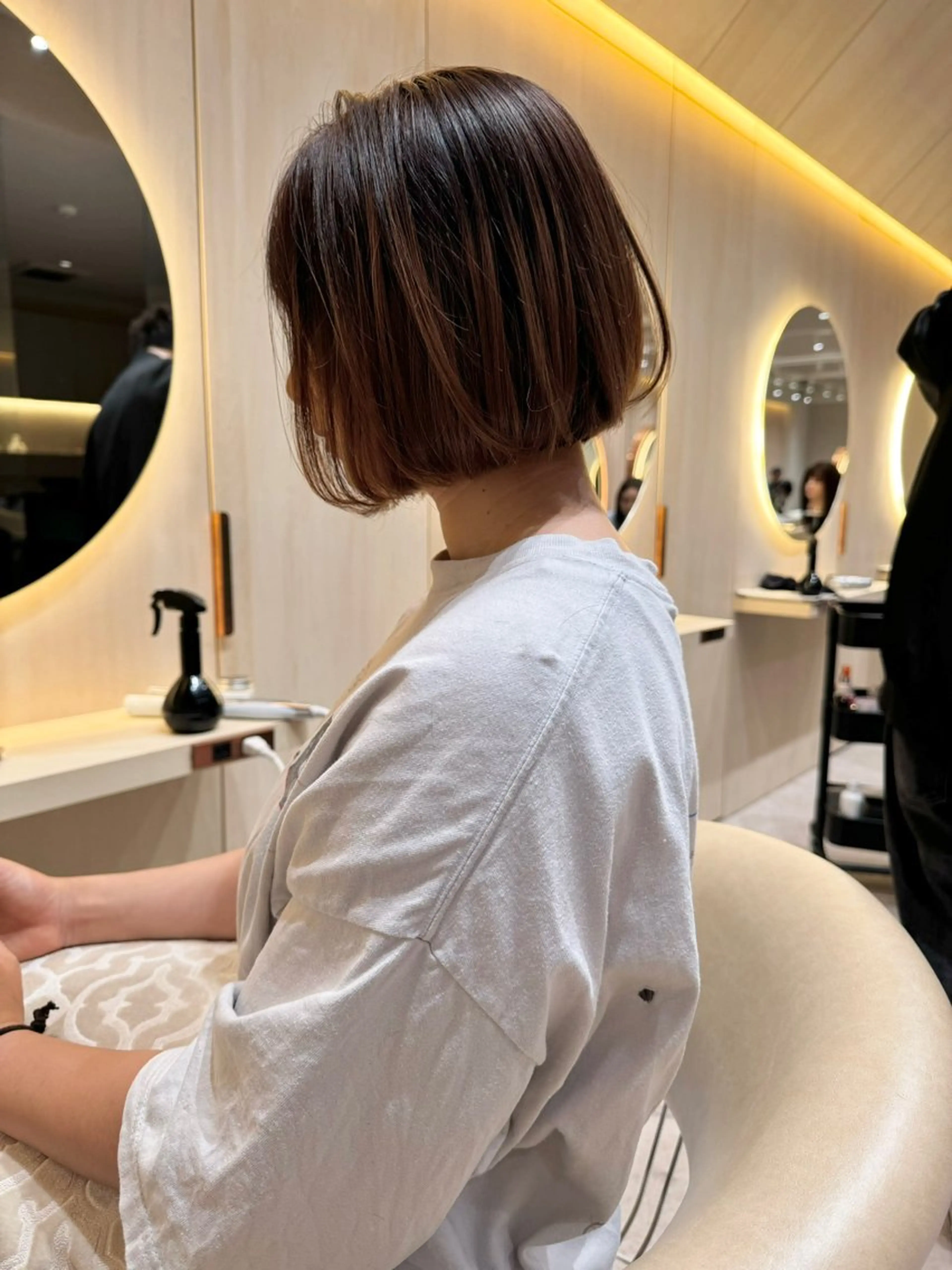 ショート ヘアカラー トリートメント 🩵縮毛矯正・ボブ 岩原朋也🩵のヘアスタイル