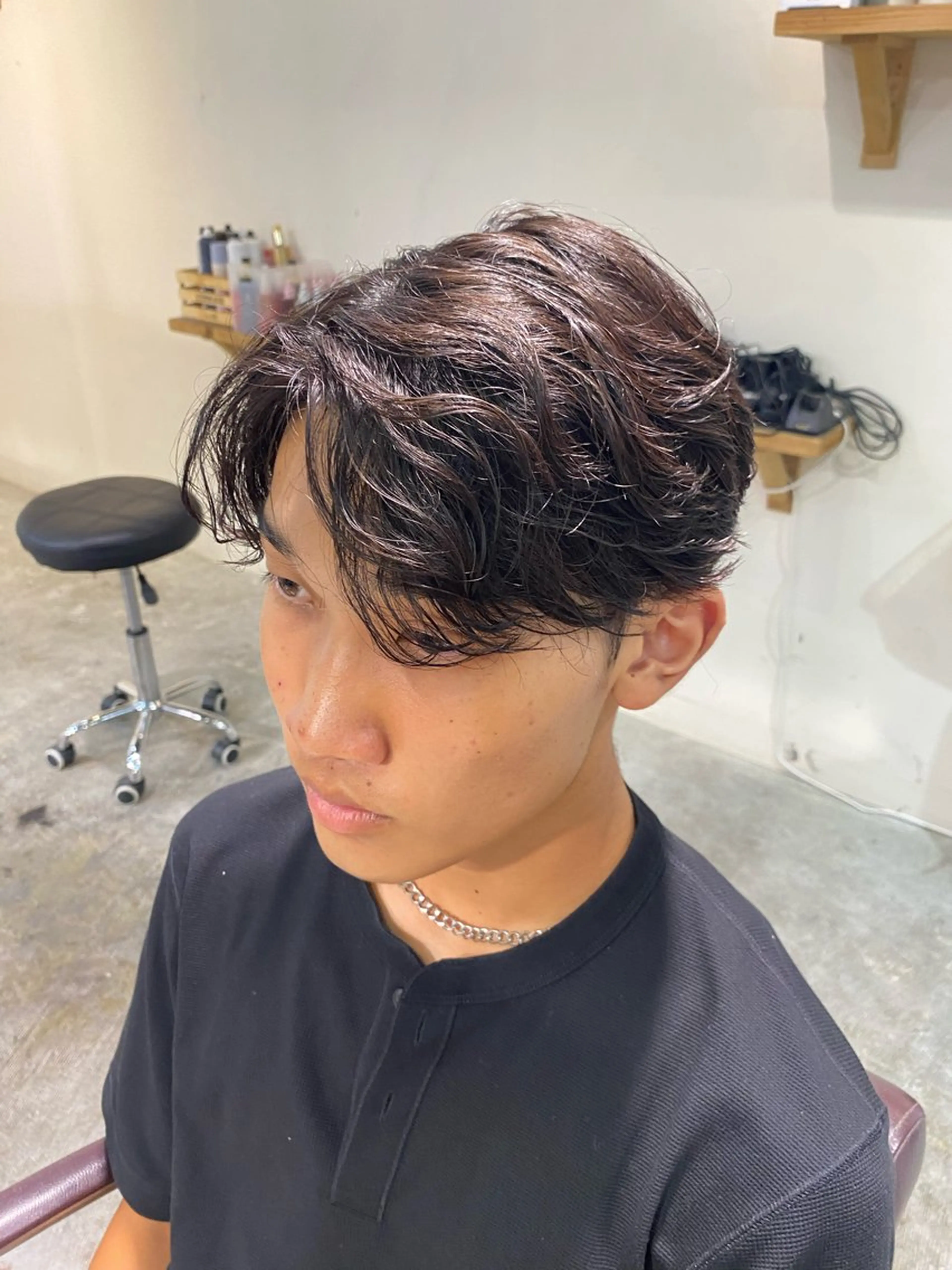 パーマ メンズ カット パーマ パーマ特化/フェザー パーマシャドウ/真生のヘアスタイル