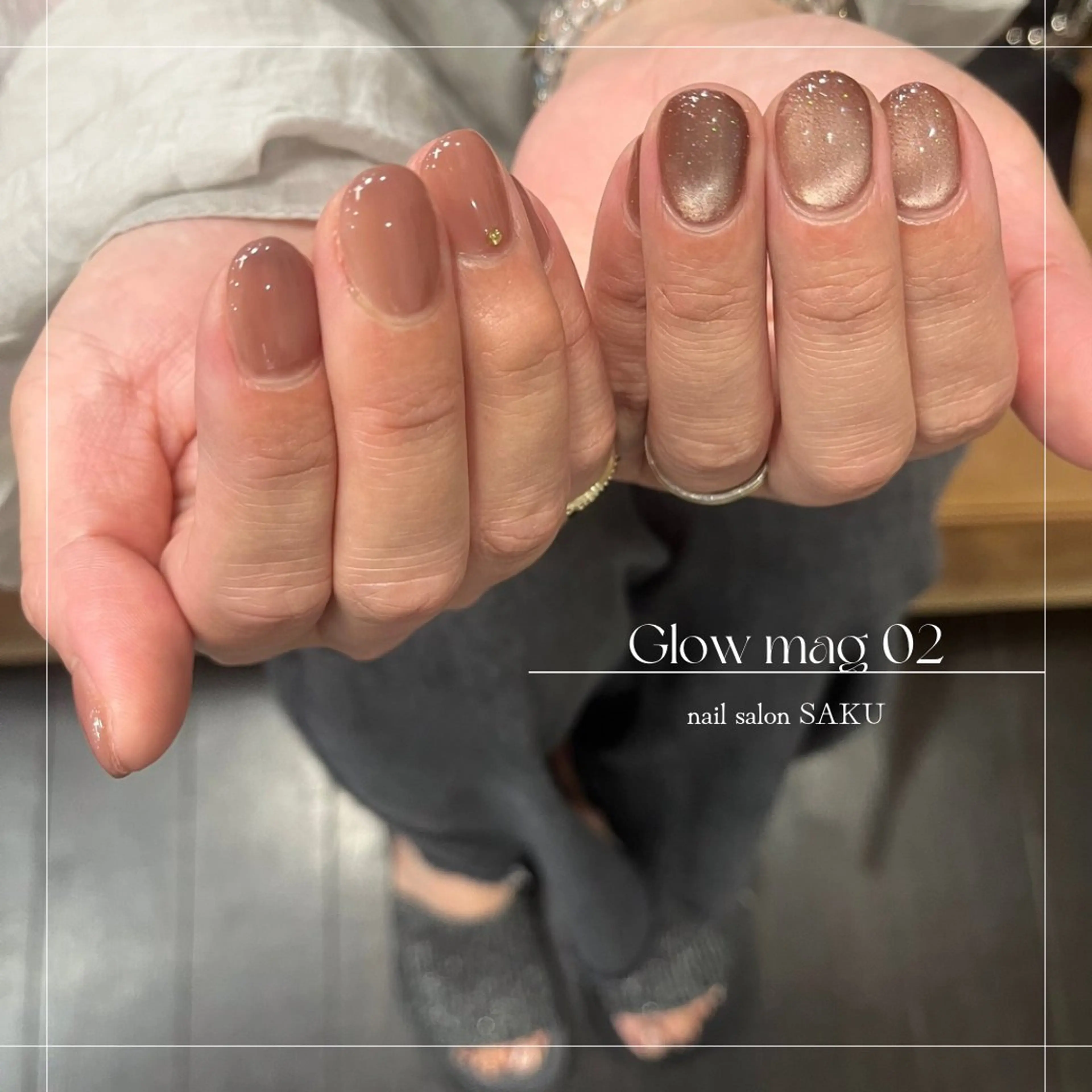 ネイル ニュアンスネイル シンプルネイル ハンドネイル SAKU  nail[サクネイル]所属・SAKU nail 作島茜のネイルデザイン