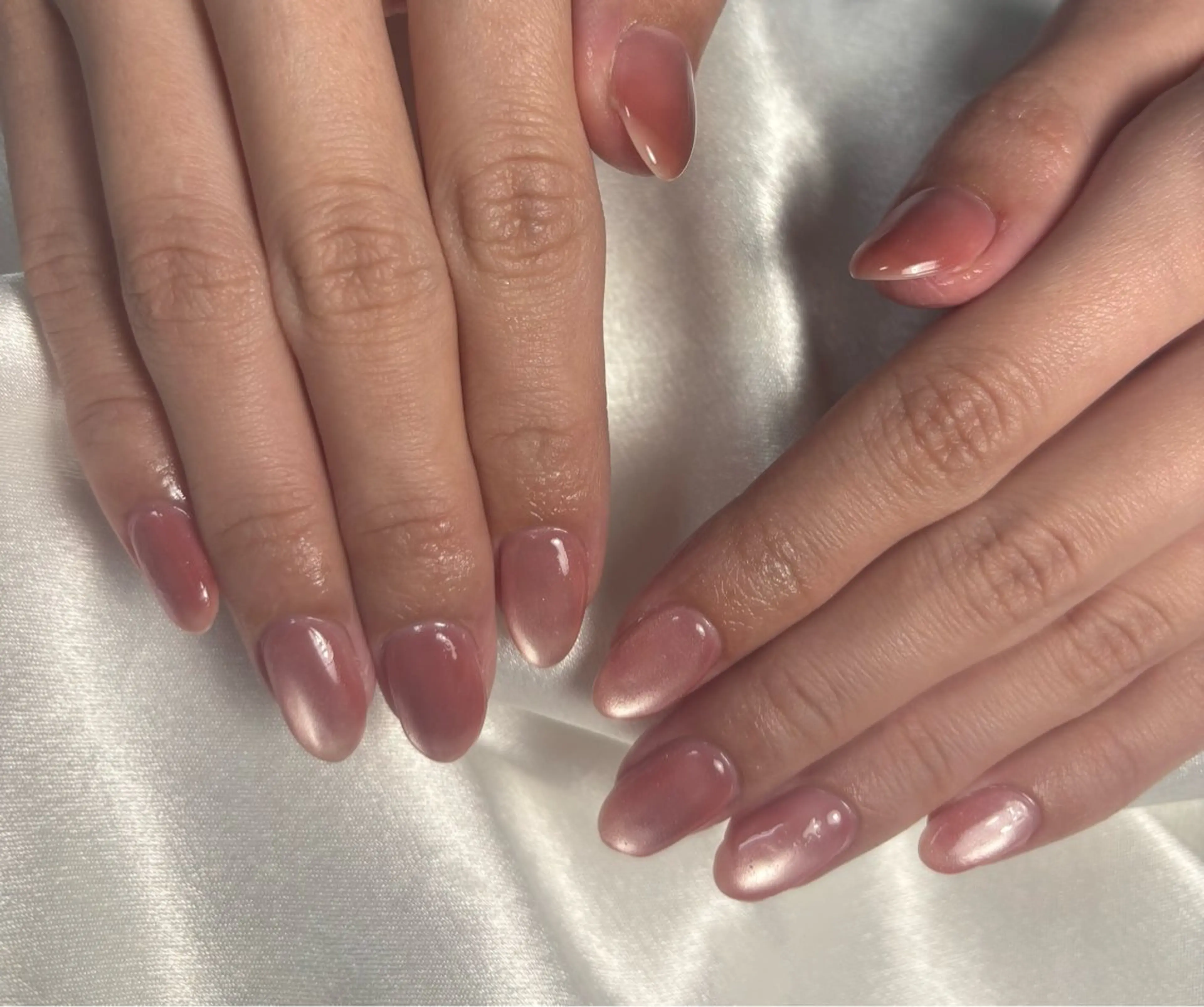 ネイル オーロラネイル 桜ネイル フラワーネイル フットネイル フレンチネイル ハンドネイル kiki nail たまプラーザのネイルデザイン