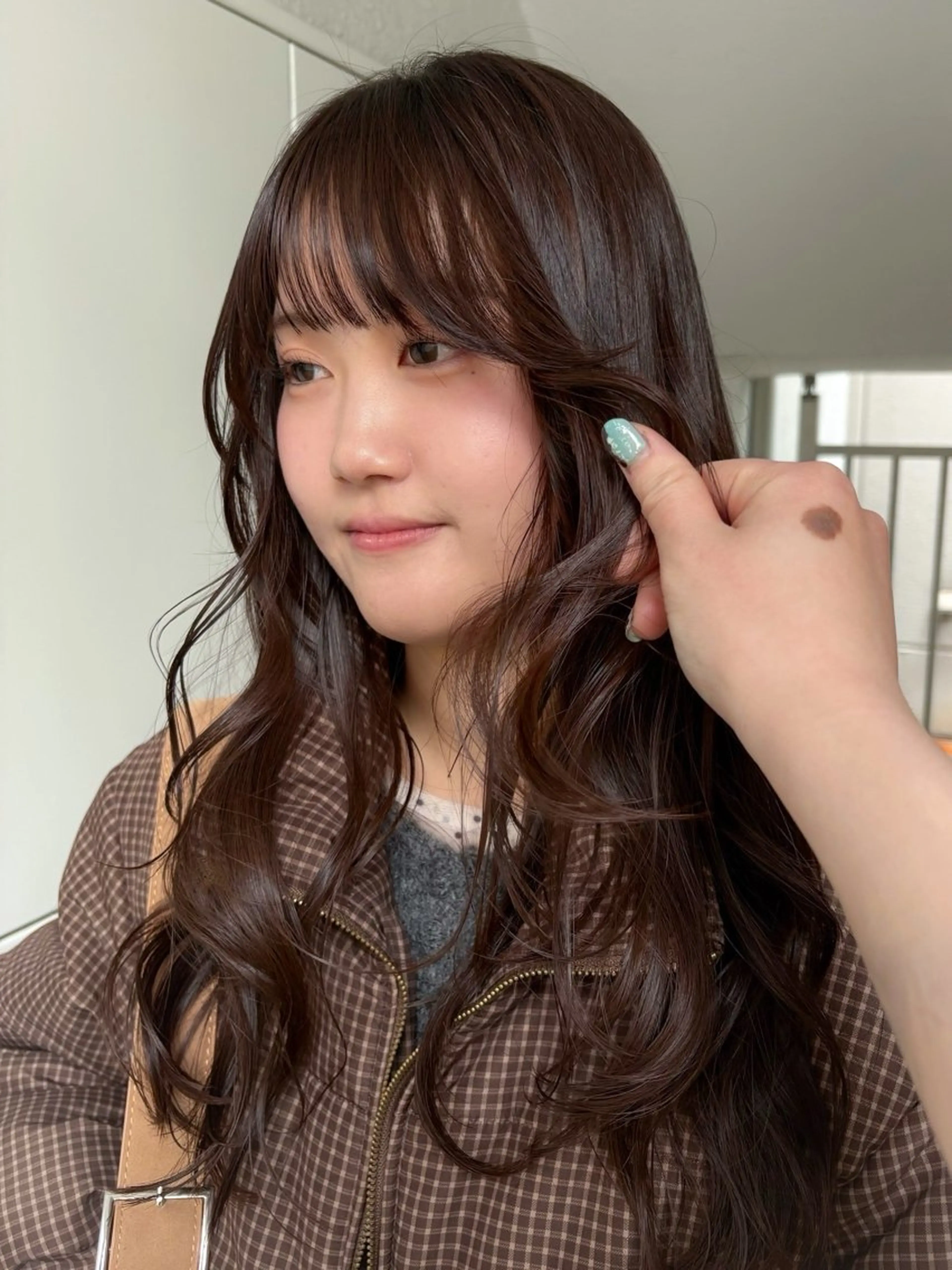 ロング カラー カット ヘアカラー レイヤーカット🍏 パーマ/ののかのヘアスタイル