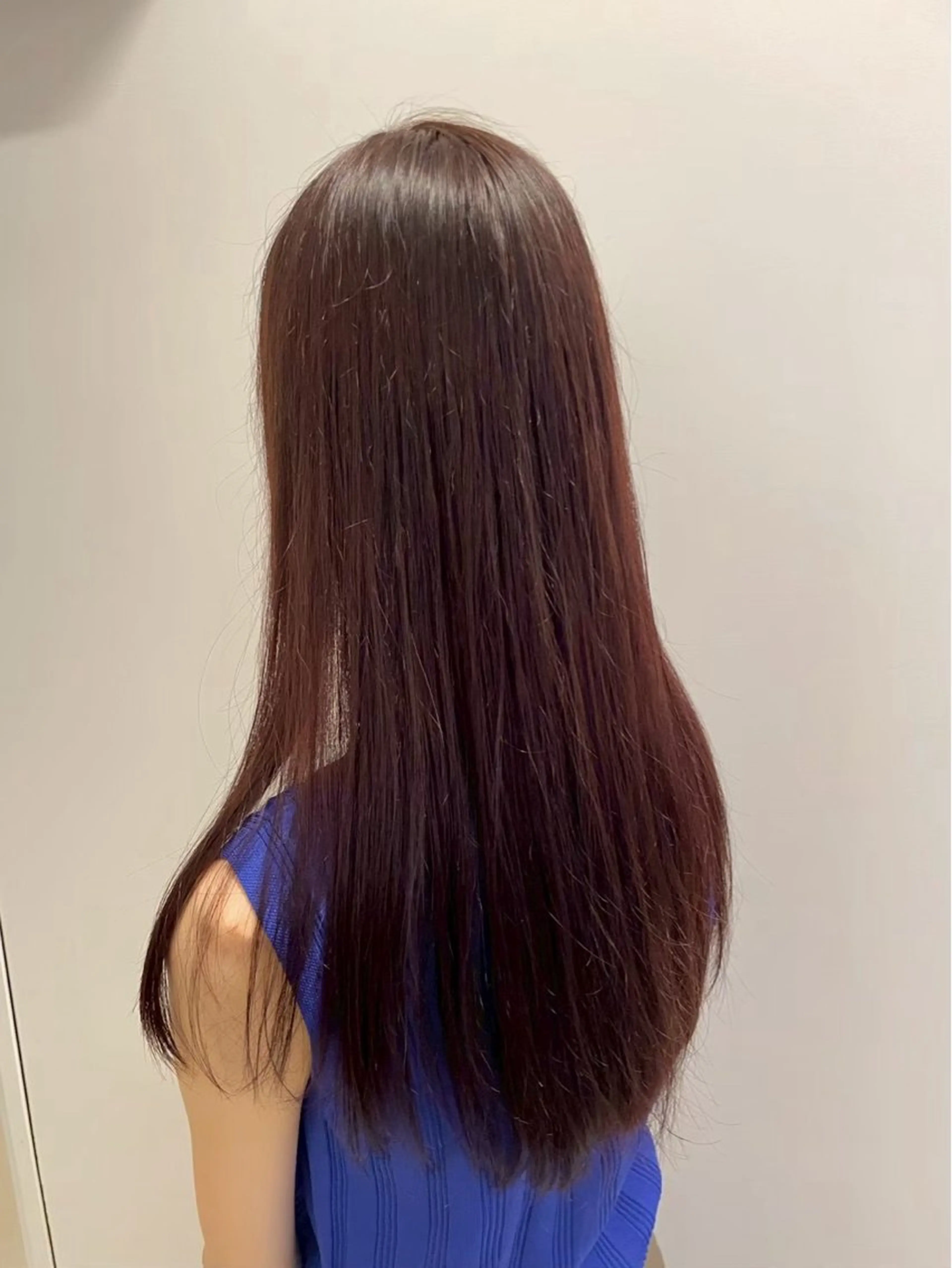 ロング カラー 長谷川 輝のヘアスタイル