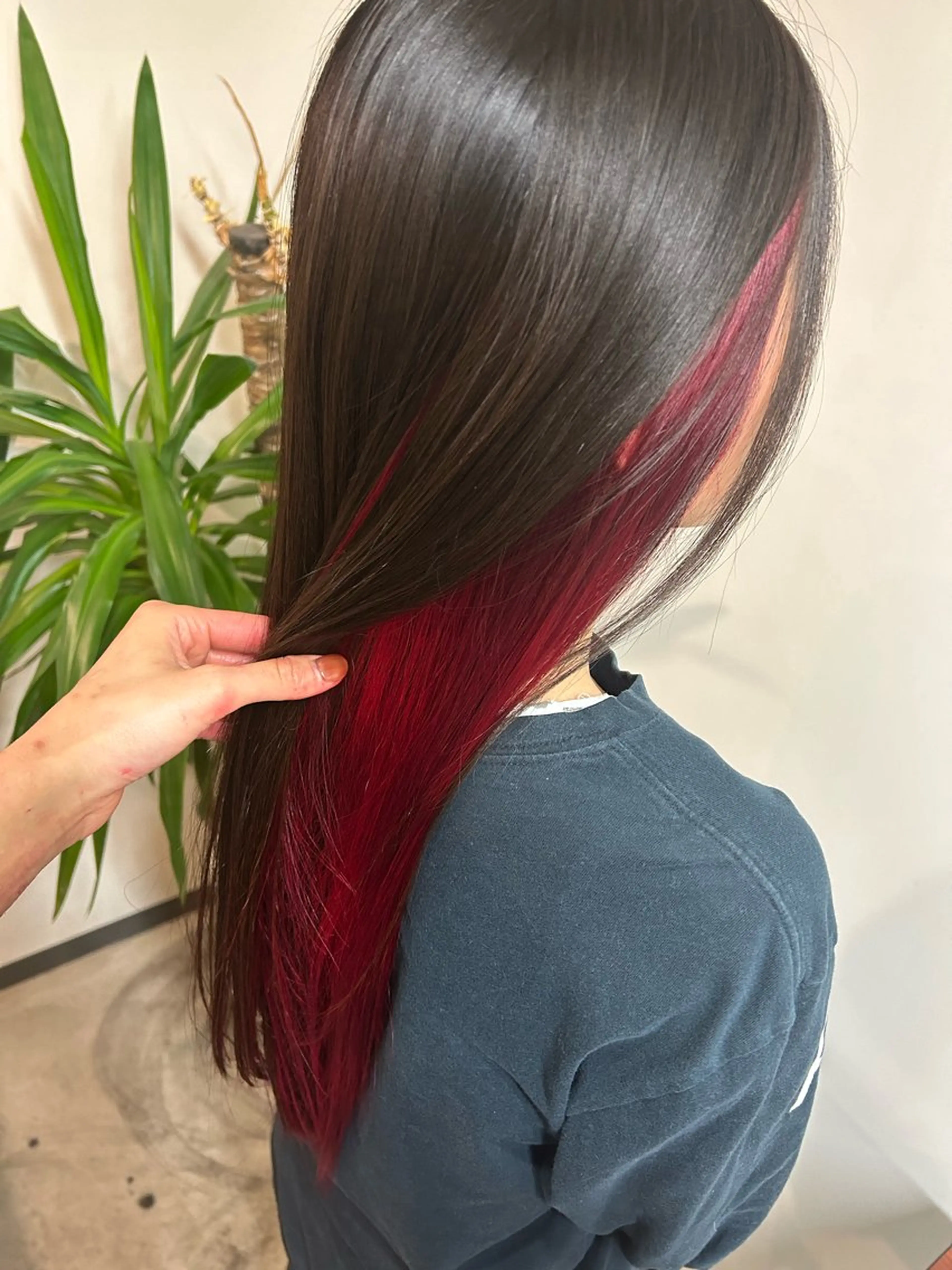 ポイント可愛いインナーカラー➰の写真